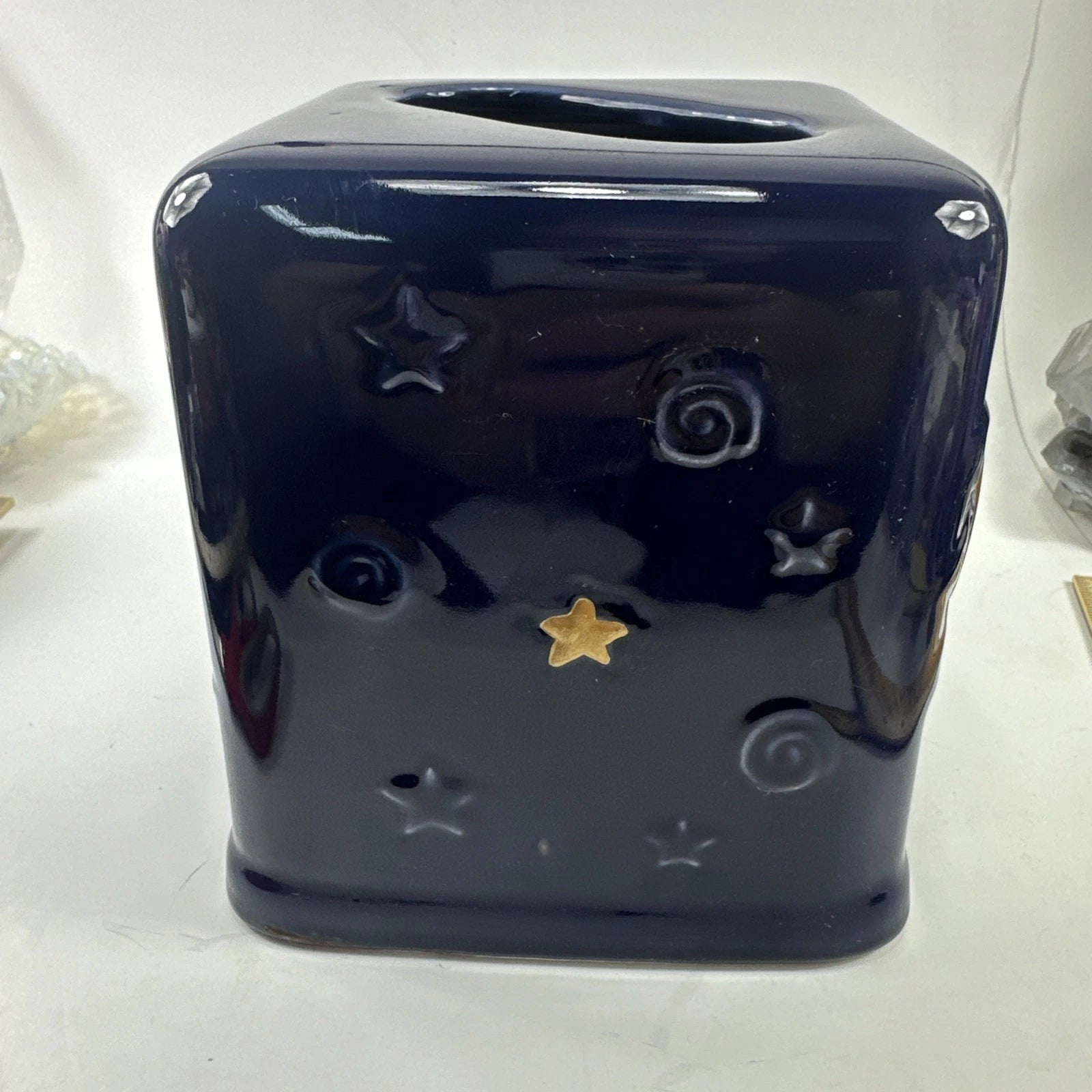 Ceramic Tissue Box Cover Sun Moon Face Celestial Boho Dark Academia Decor | eBay