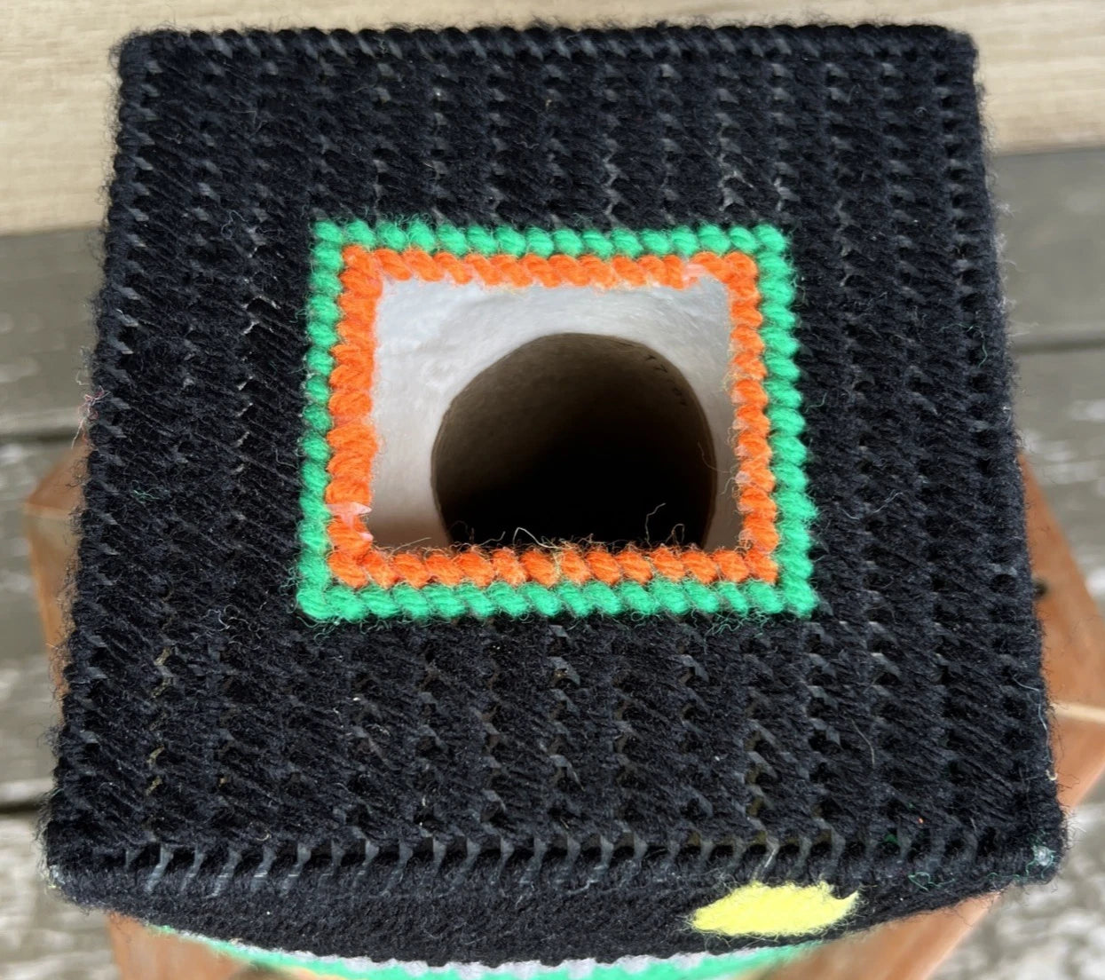 Vintage square handmade Halloween Tissue box holder ghost, cat jack o lantern | eBay