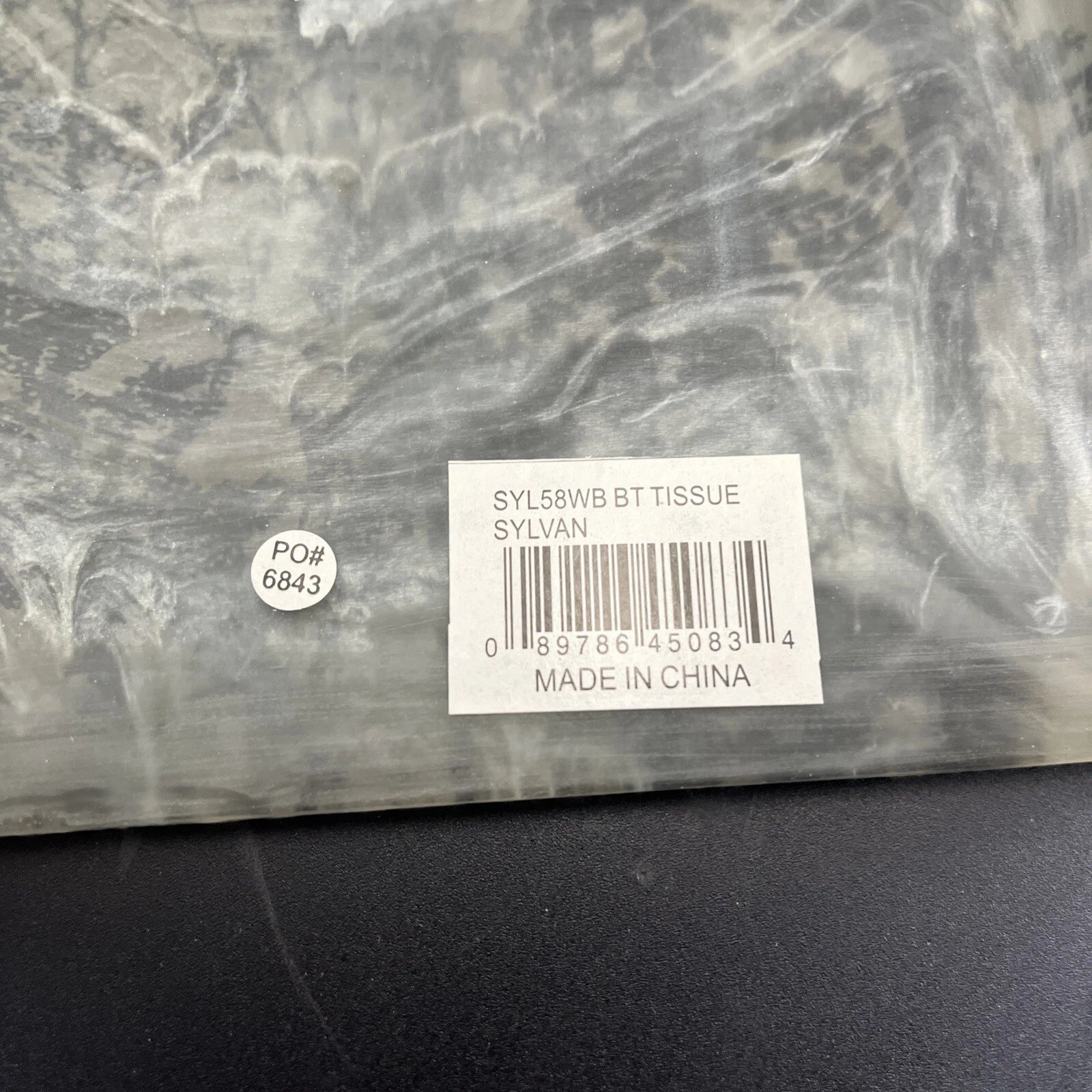 Sylvan Tissue Holder Acrylic With Nature Black Tree Design Marbleized Resin A1 | eBay