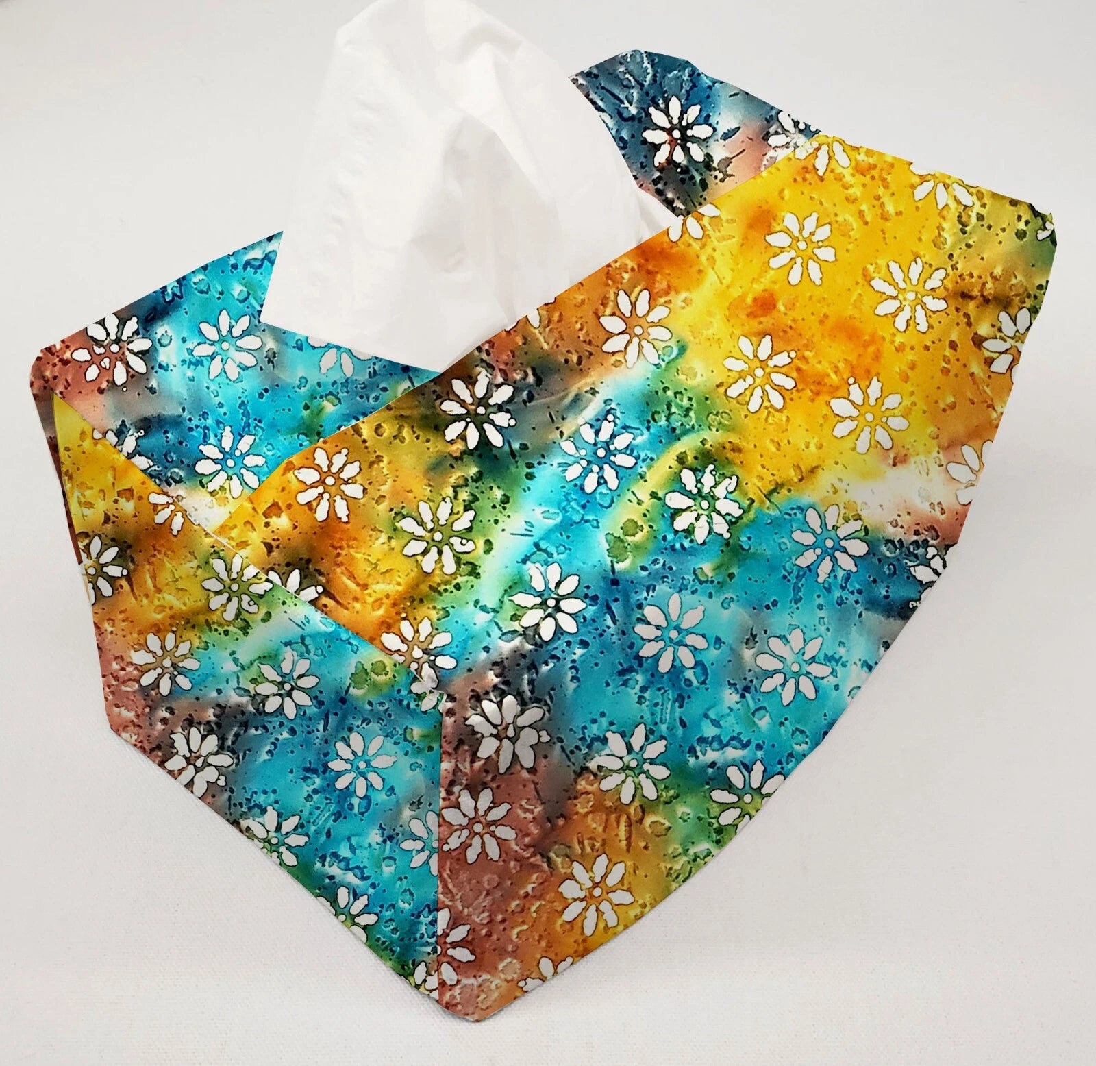 Batik Tie Dye Tissue Box Cover | eBay