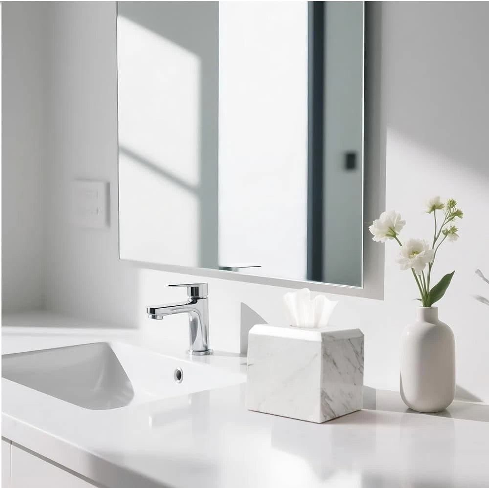 Tissue Box Cover Italy Natural Marble Heavy Duty Square Facial Toilet Paper Hold | eBay