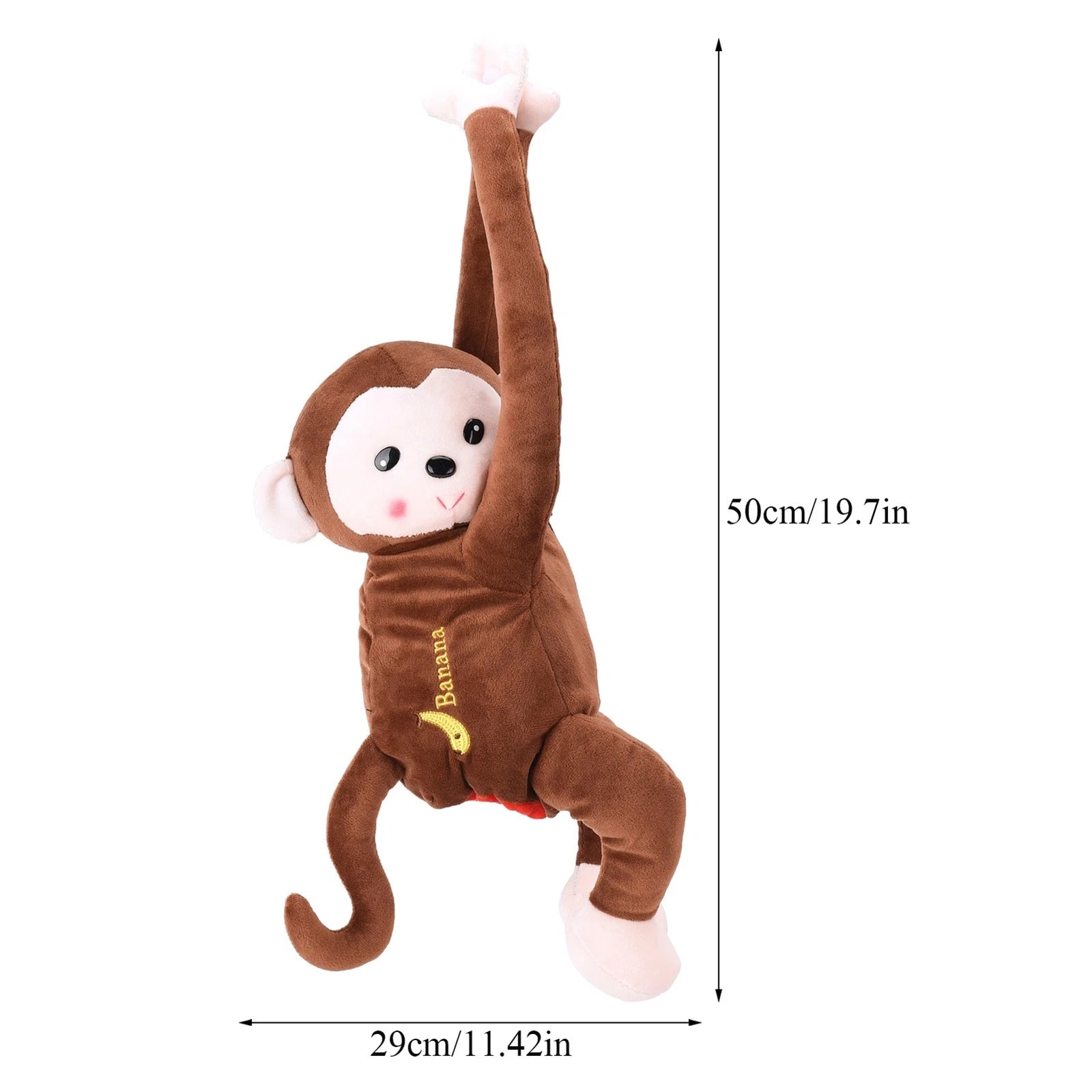 Cute Monkey Hanging Tissue Box For Car Home Office Decor SKI | eBay