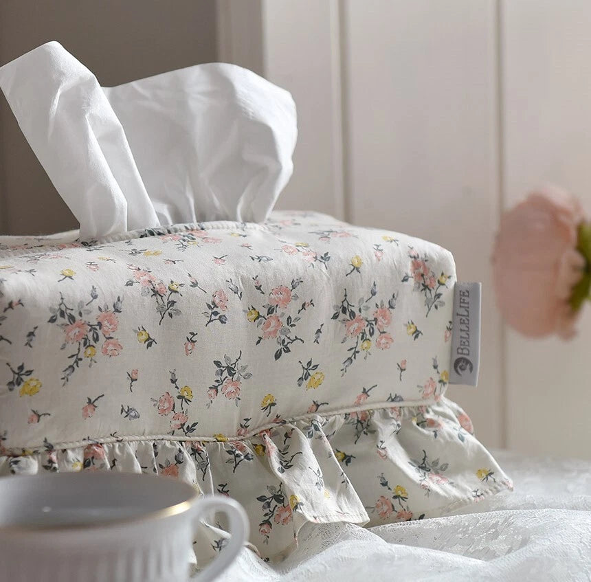 Rose Floral Cotton Tissue Box Cover Home Decoration Refill Holder, Made in Korea | eBay