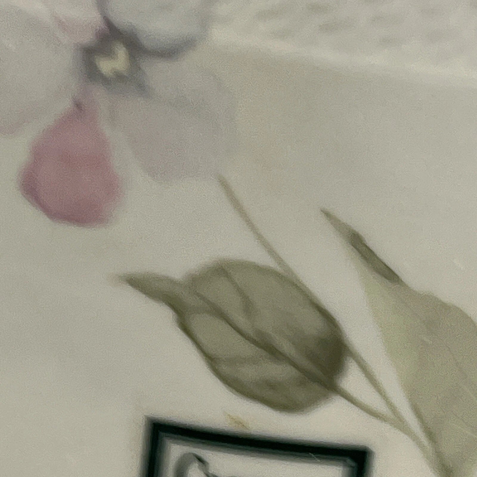 Croscill Forget Me Not Porcelain Tissue Box Cover Floral Linens 'n Things NEW | eBay