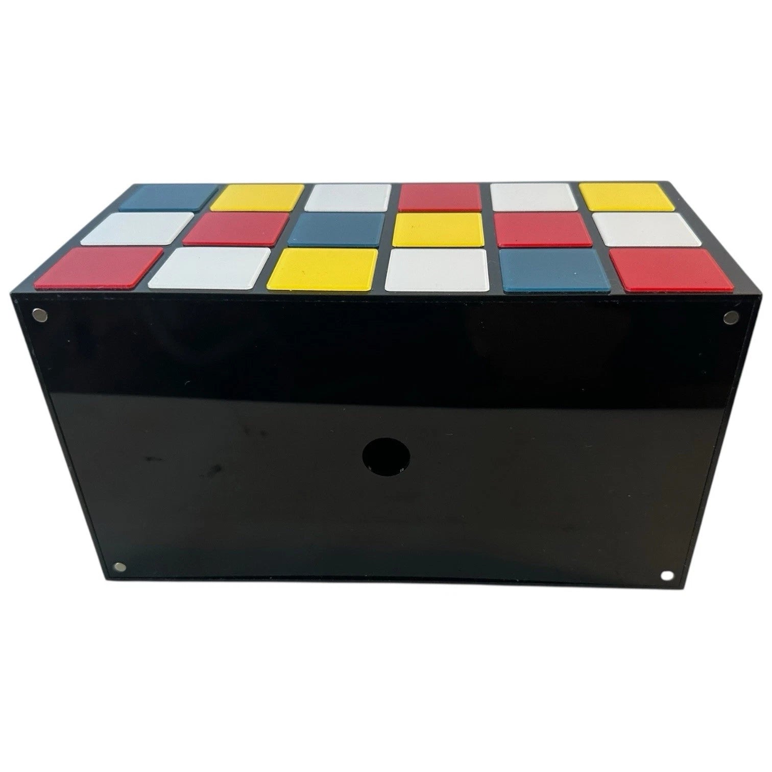 Rubix Cube Tissue Box Cover Standard 5-1/4 x 9-7/8 x 4-7/8" Magnetic Closure NEW | eBay