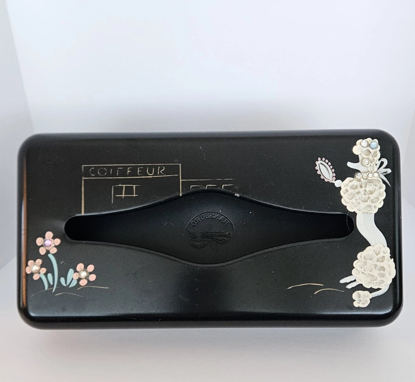 VTG Ransburg Metal 1950's Poodle French Coiffeur Tissue Box Holder. Wall/Counter | eBay