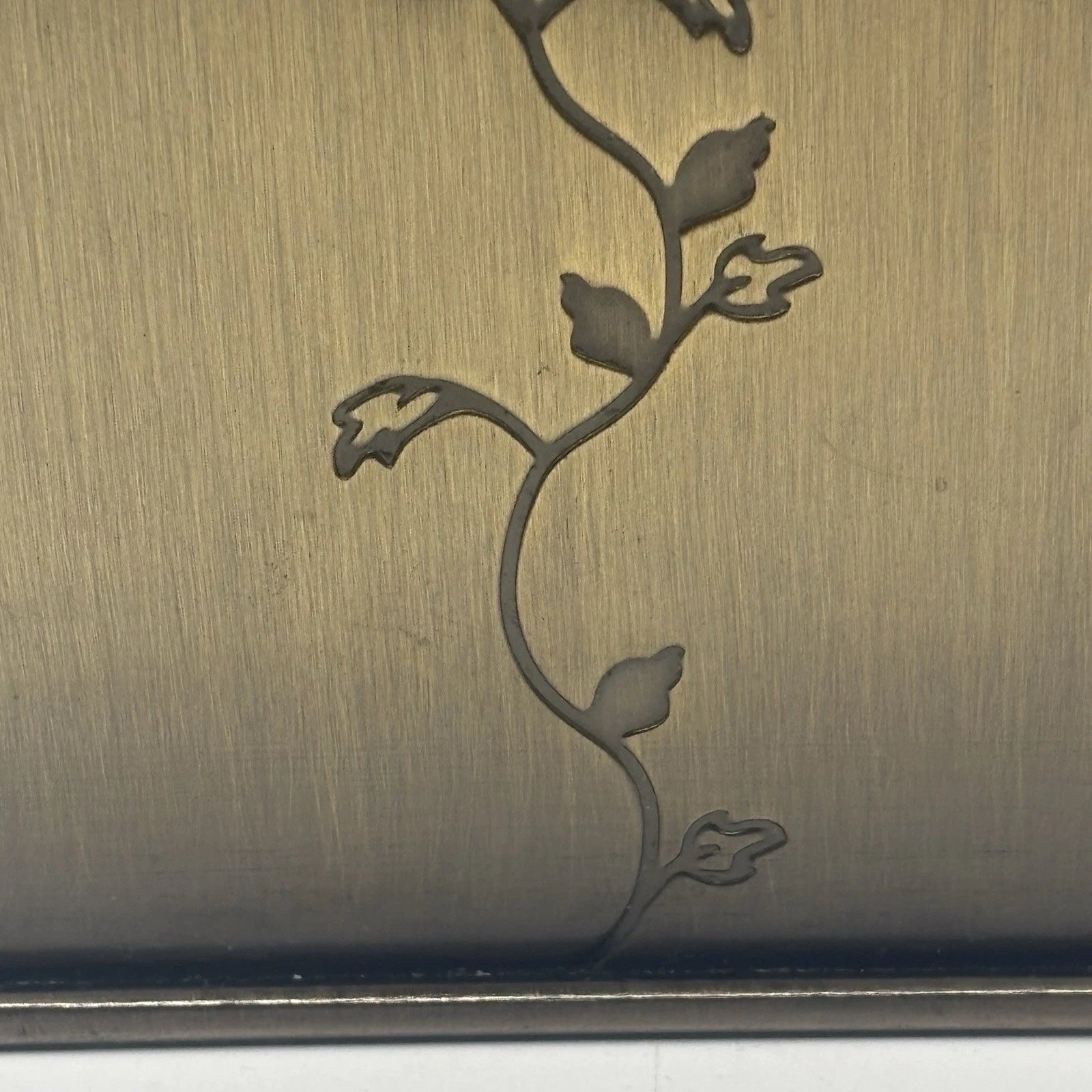 Bronze Finish Tissue Box Cover Vintage Modern by Thomas O'Brien. Embossed vines | eBay