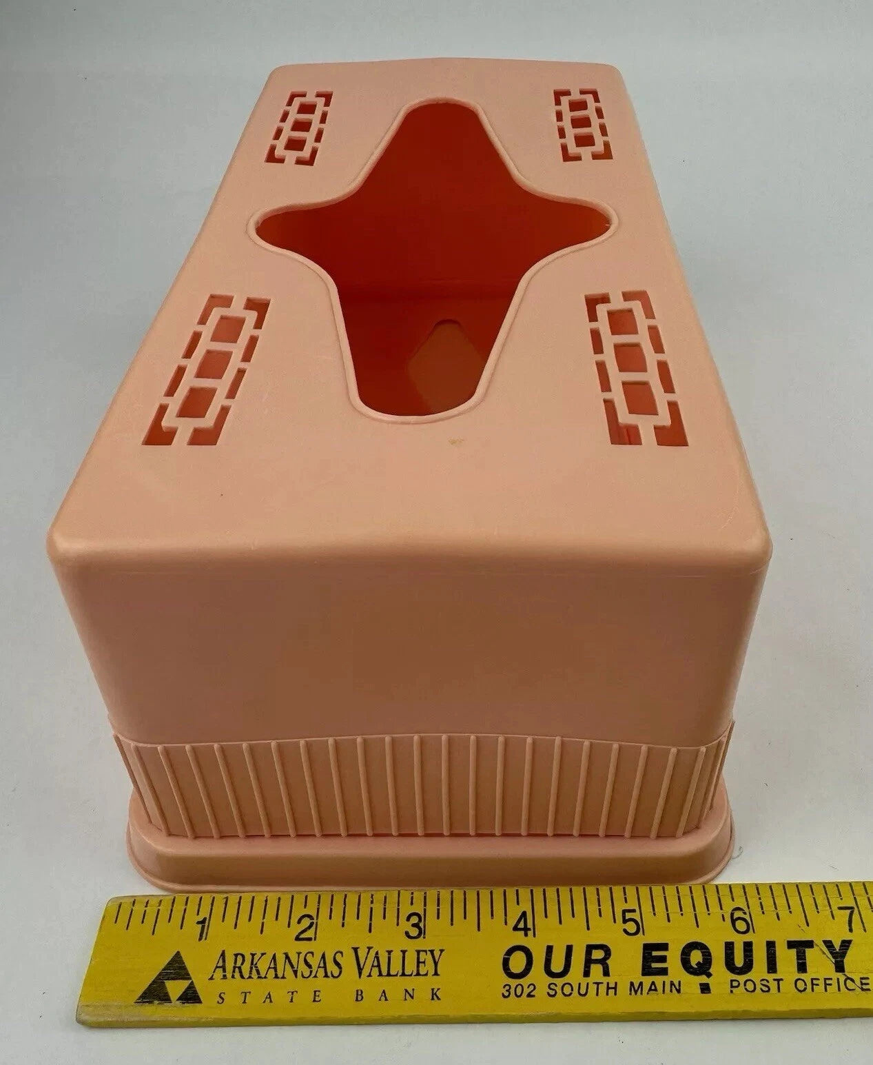 Pink Plastic Tissue Box Retro 2 Piece Cutouts Vintage | eBay