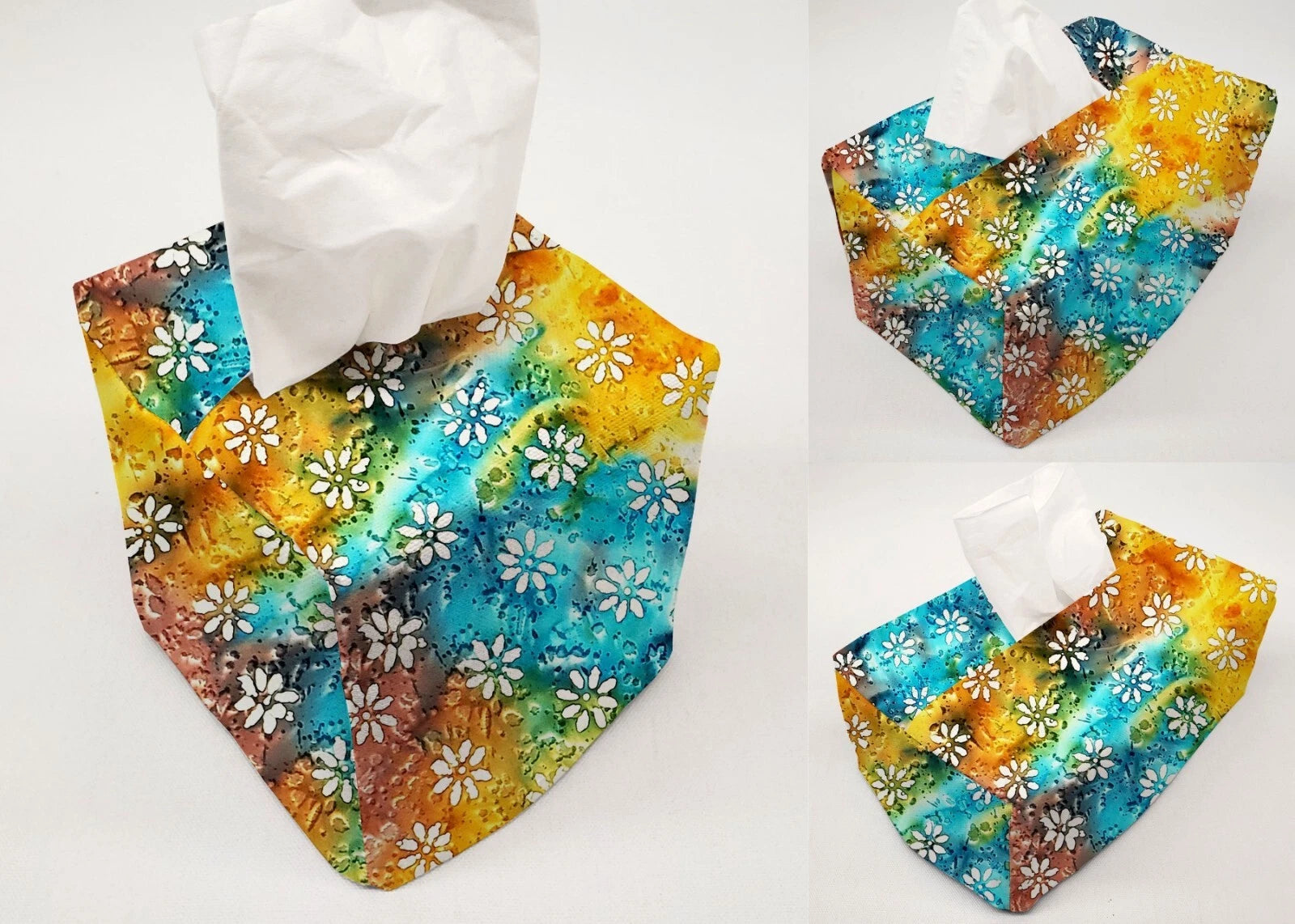 Batik Tie Dye Tissue Box Cover | eBay