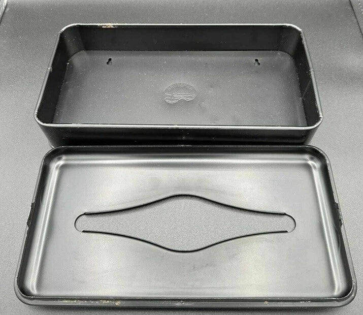 Vintage Tissue Box Holder Asian Design Wall Mount Ransburg Black Metal | eBay