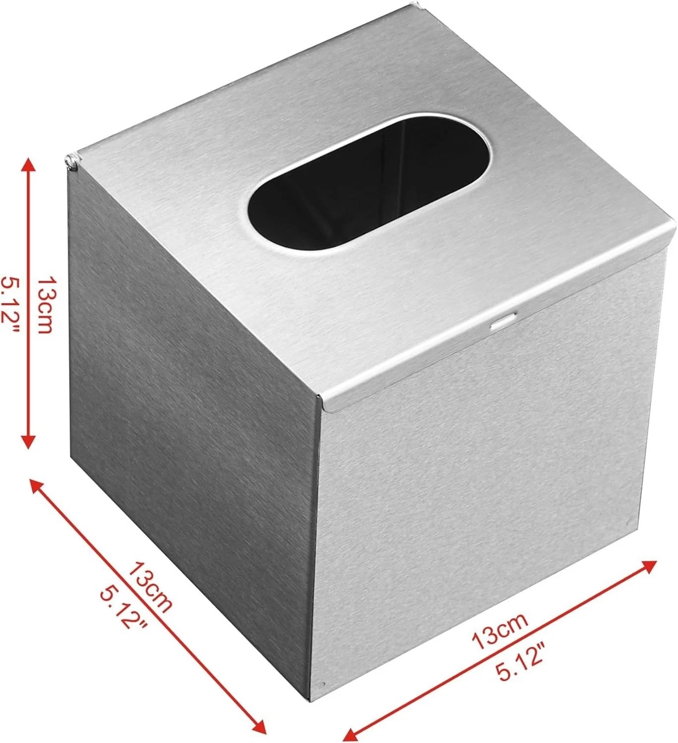 Square Stainless Steel Tissue Box Cover Wall Mounted Stylish Paper Facial Cover | eBay