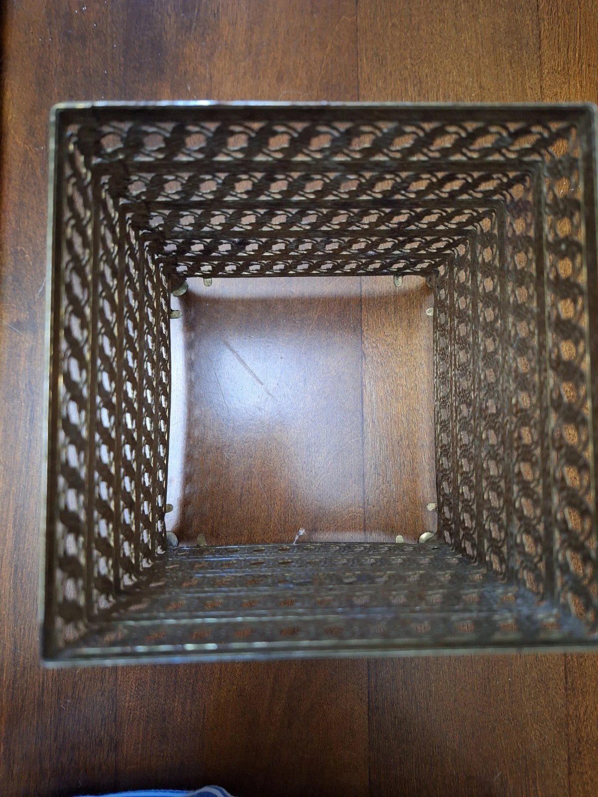 Vtg. Gold Brass Flower Hollywood Regency Tissue Box Cover~MCM Retro~1960's~#4065 | eBay