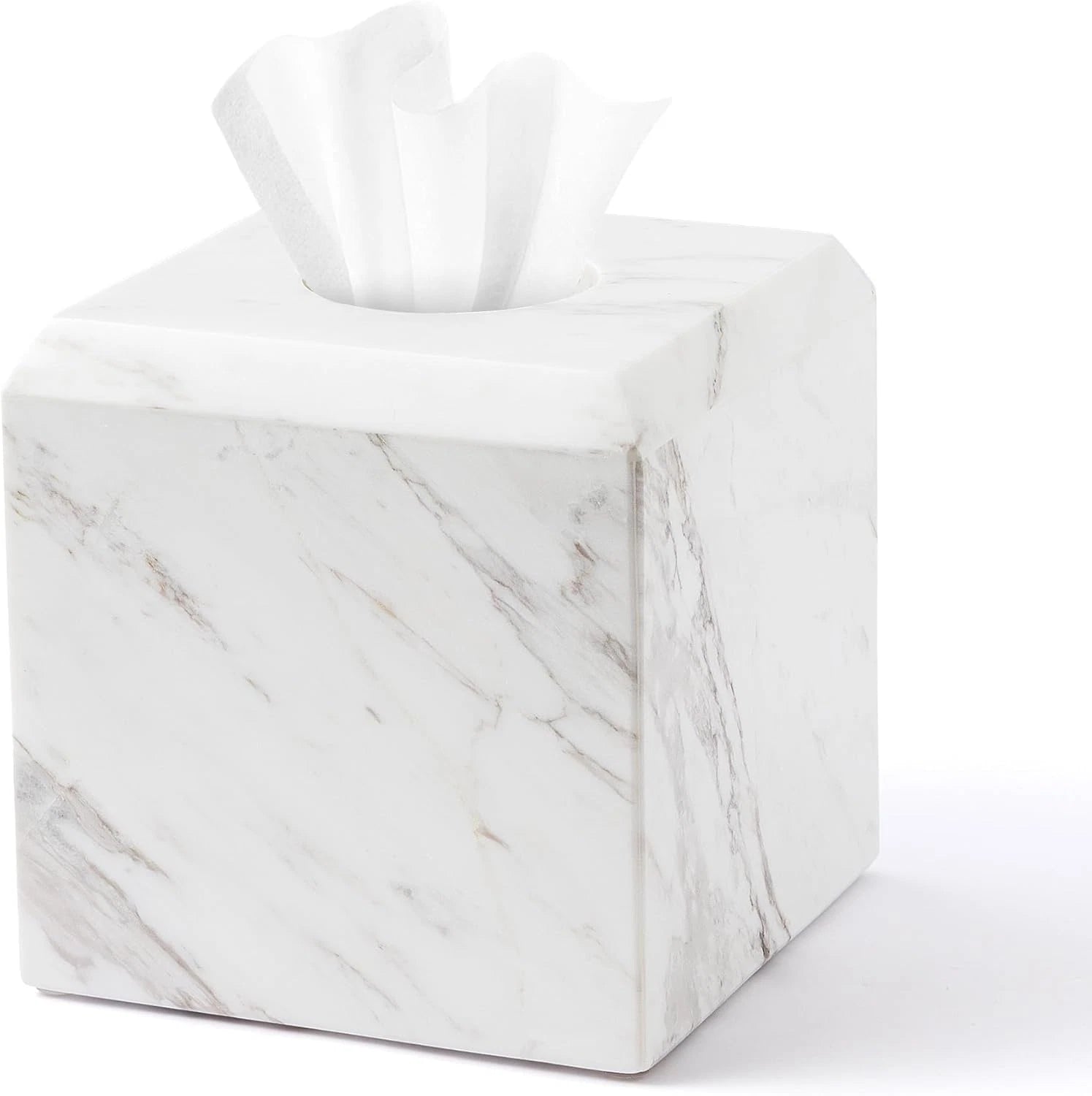 Tissue Box Cover Italy Natural Marble Heavy Duty Square Facial Toilet Paper Hold | eBay
