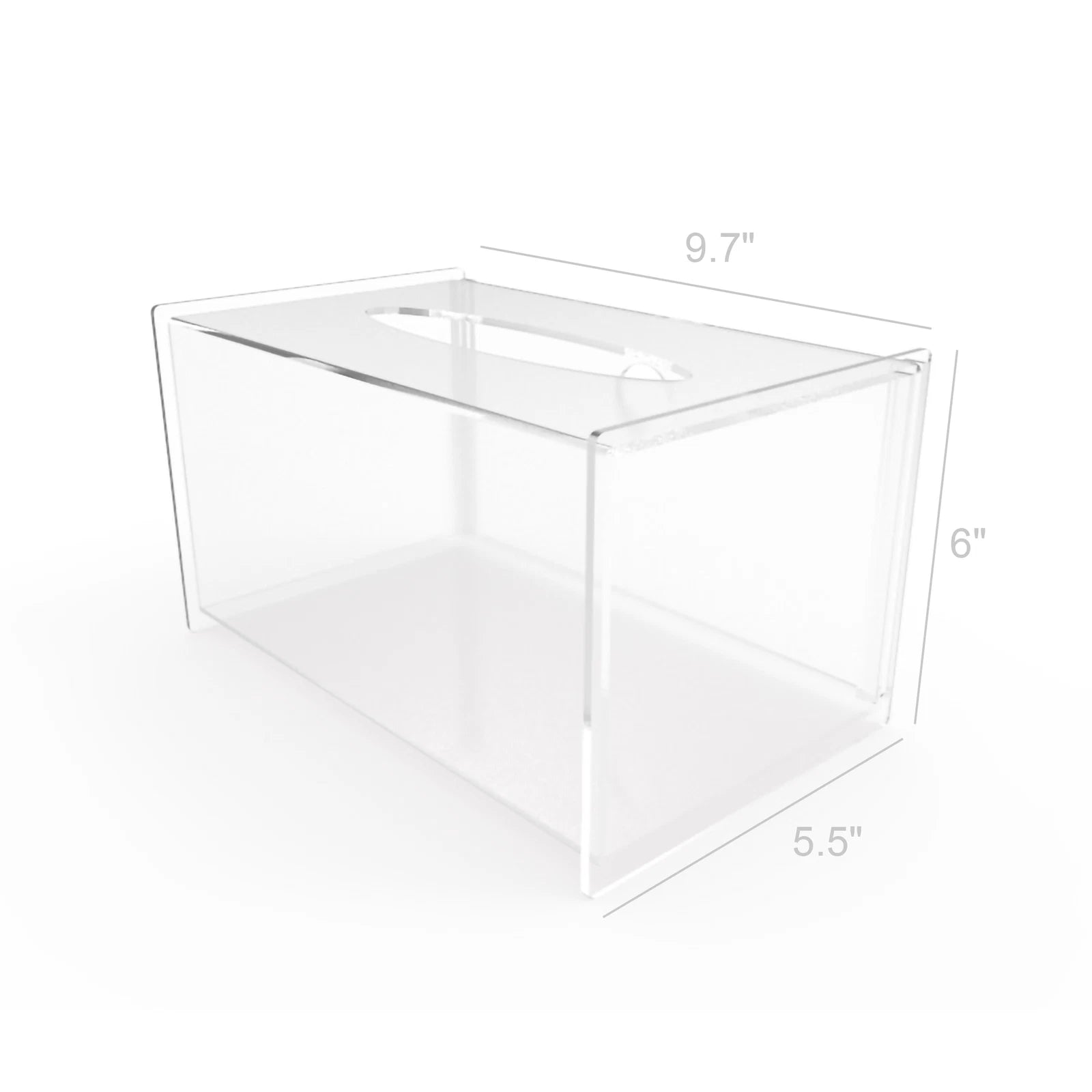 Tissue Box Holder Clear Acrylic Facial Tissue Dispenser Box Cover Napkin Holder | eBay