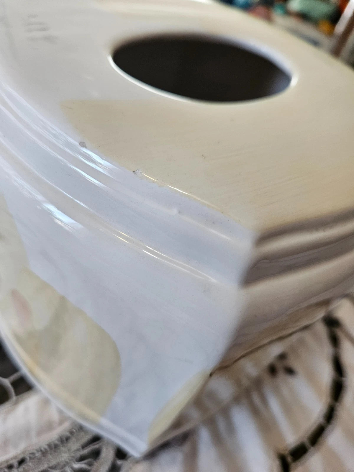 Croscill BOTANICAL GAZEBO Ceramic Square Tissue Box Cover Holder | eBay