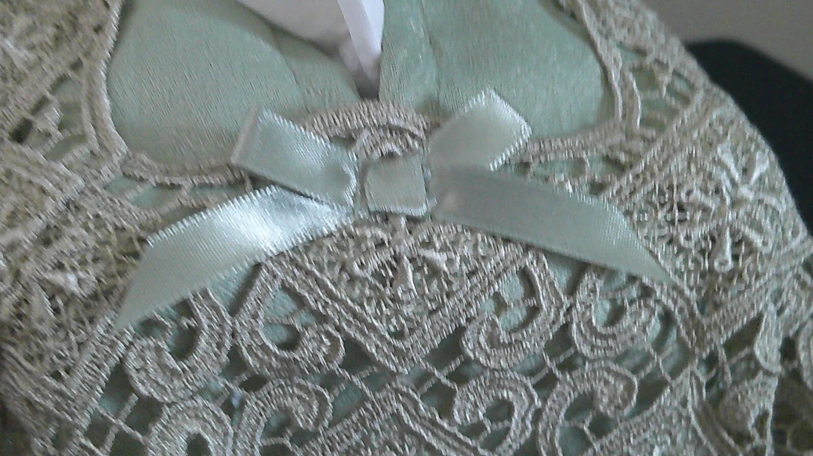 Dusty Green Victorian Style Lace Tissue Box Cover | eBay