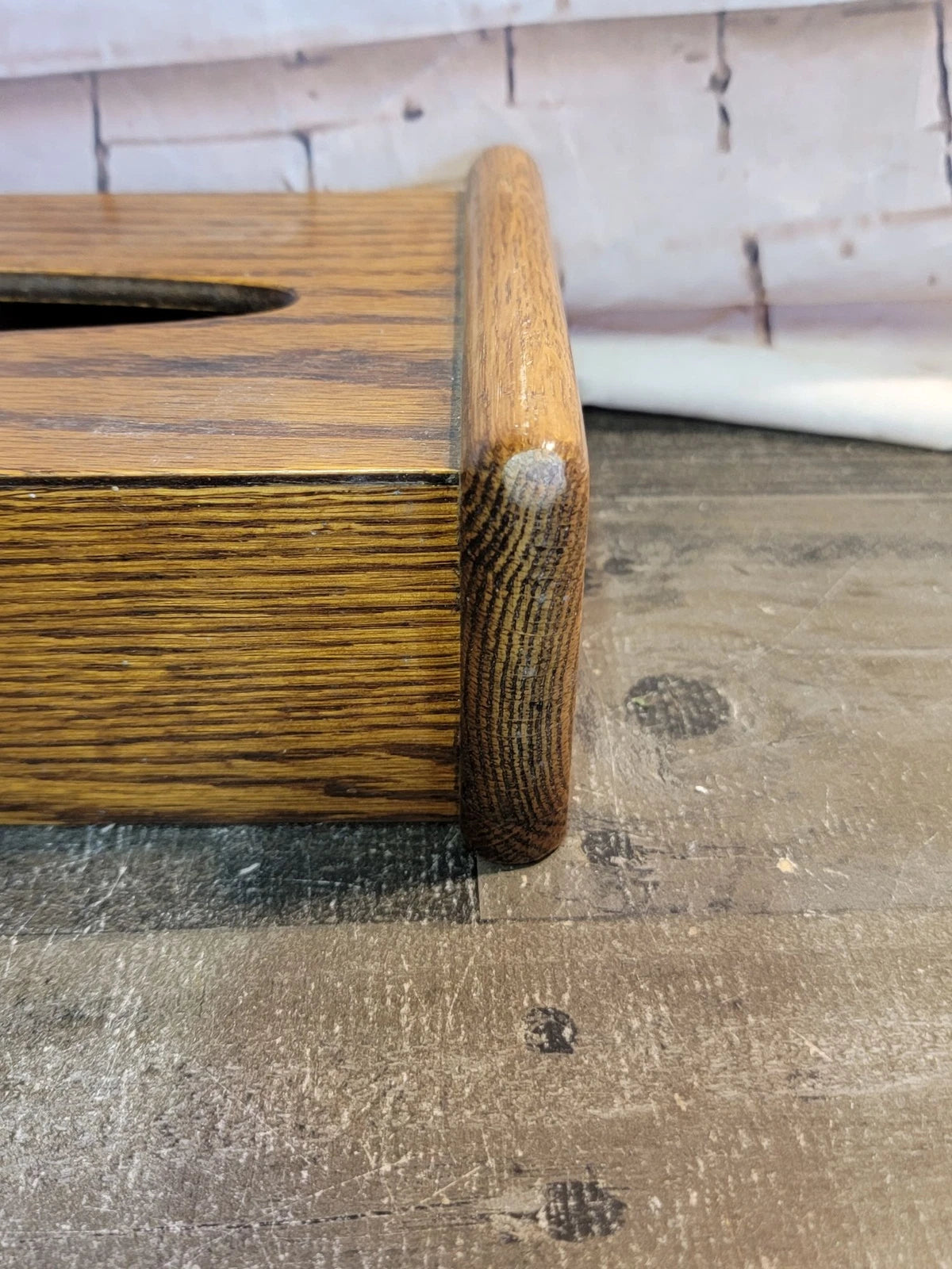 Wooden brown tissue box cover home decor figure | eBay