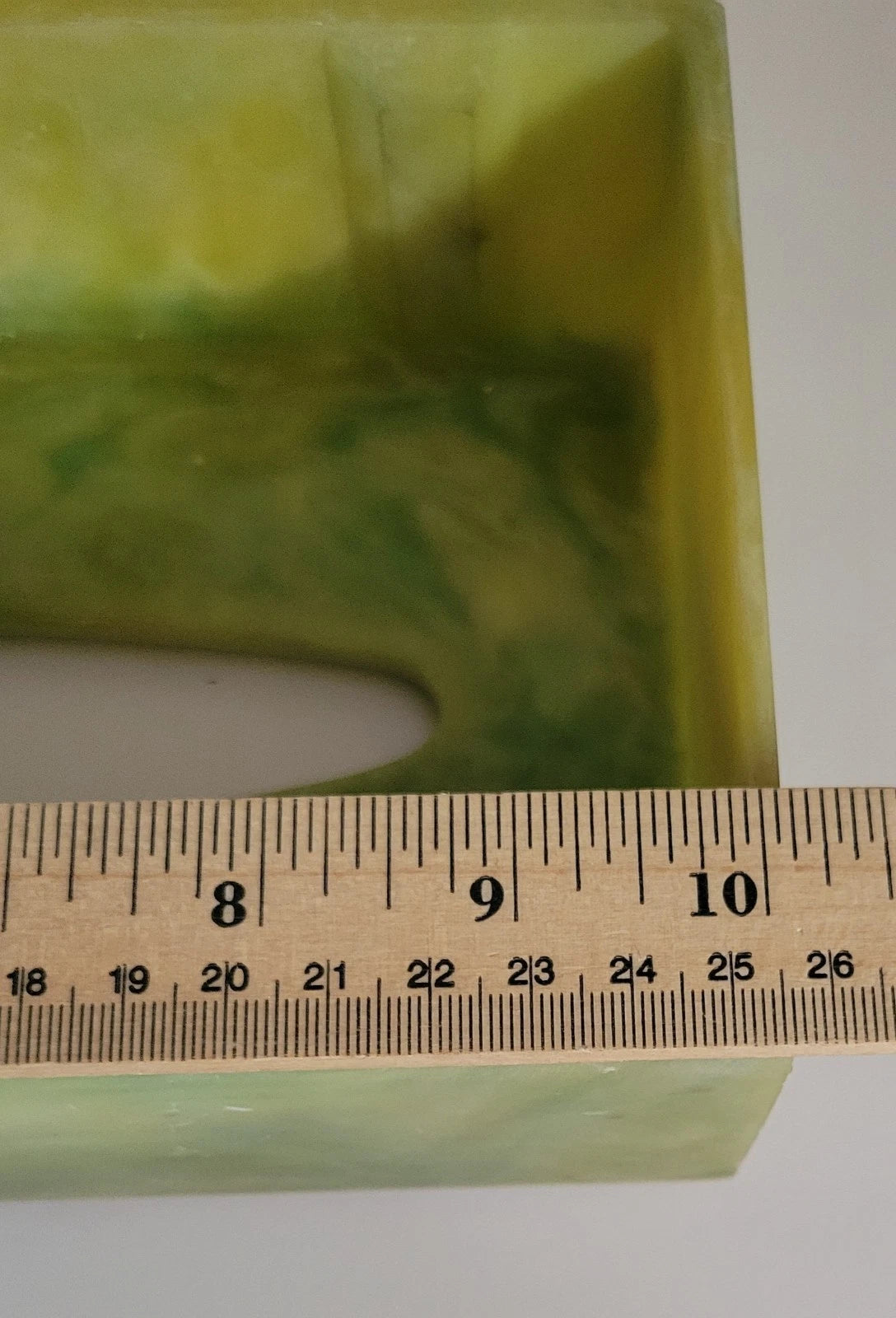 Vintage Tissue Box Cover Green With White Raised Details Incolay Stone Cherubs | eBay