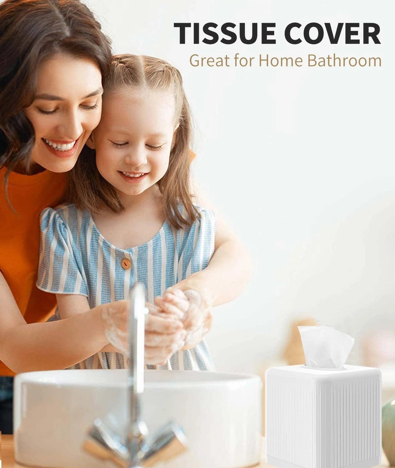 Tissue Cover with Base, Square Plastic Tissue Holder Decorative Tissue Cover ... | eBay