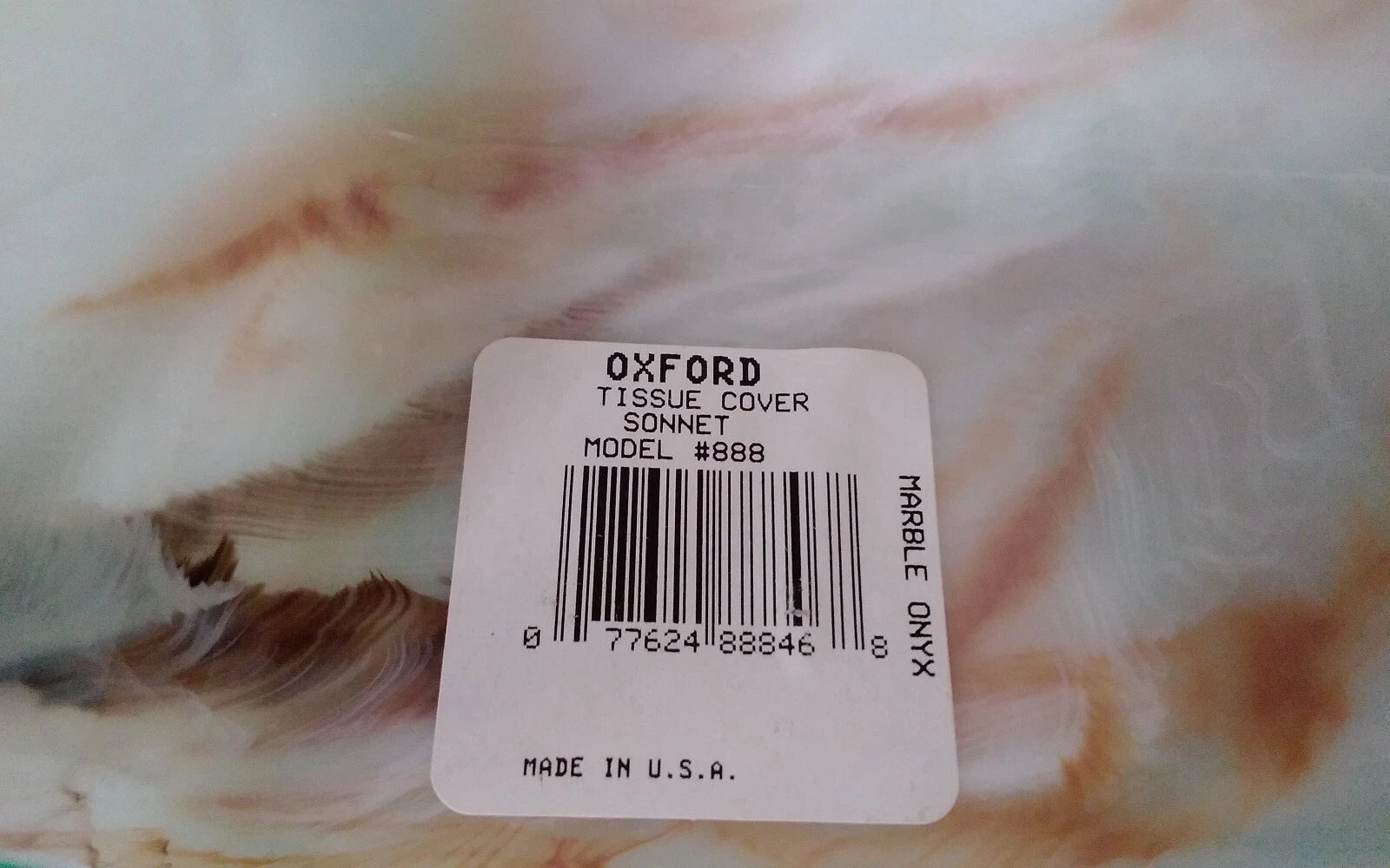 Vintage NEW Oxford Retro 70's Lucite Tissue Holder Cover Box Tan Faux Marble | eBay