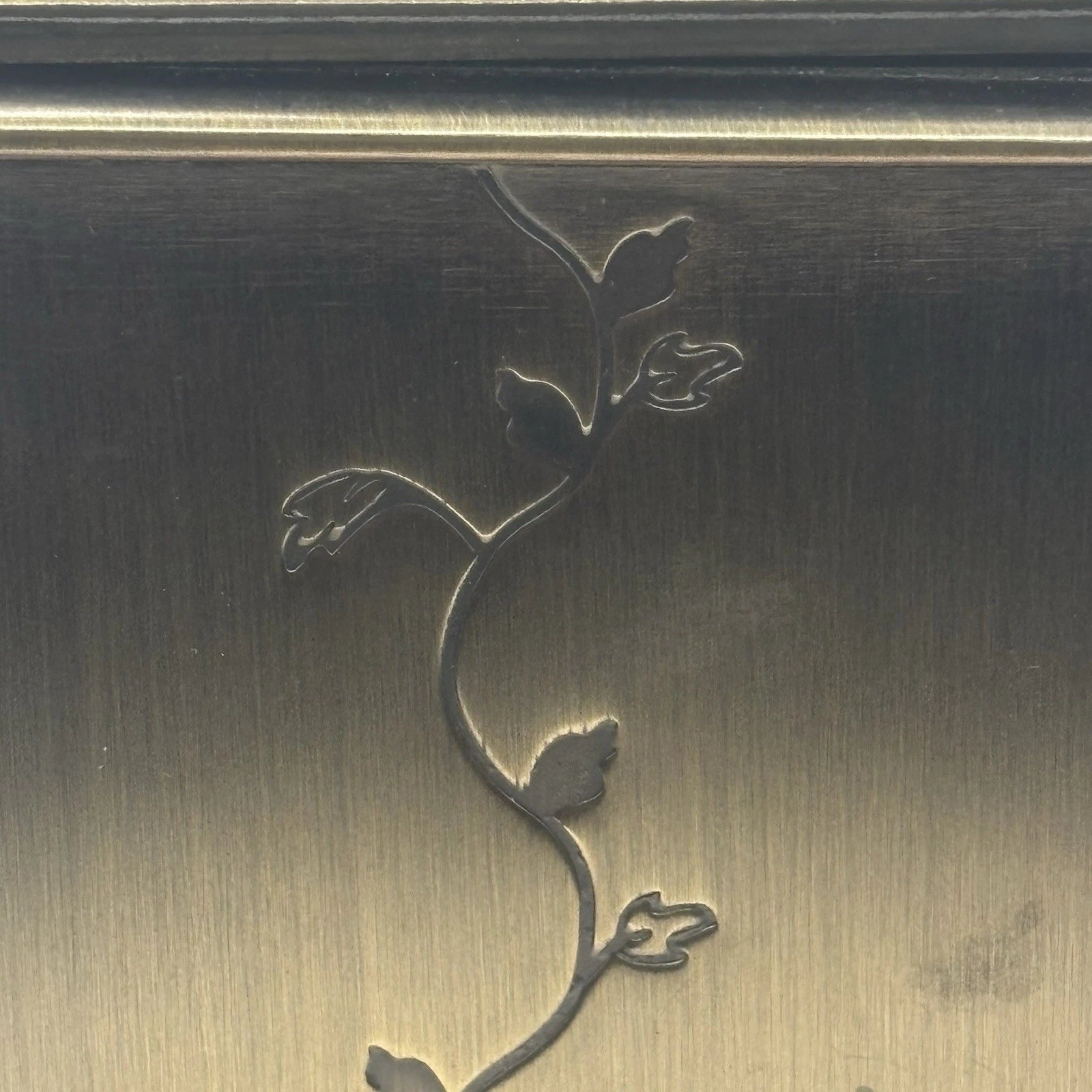 Bronze Finish Tissue Box Cover Vintage Modern by Thomas O'Brien. Embossed vines | eBay