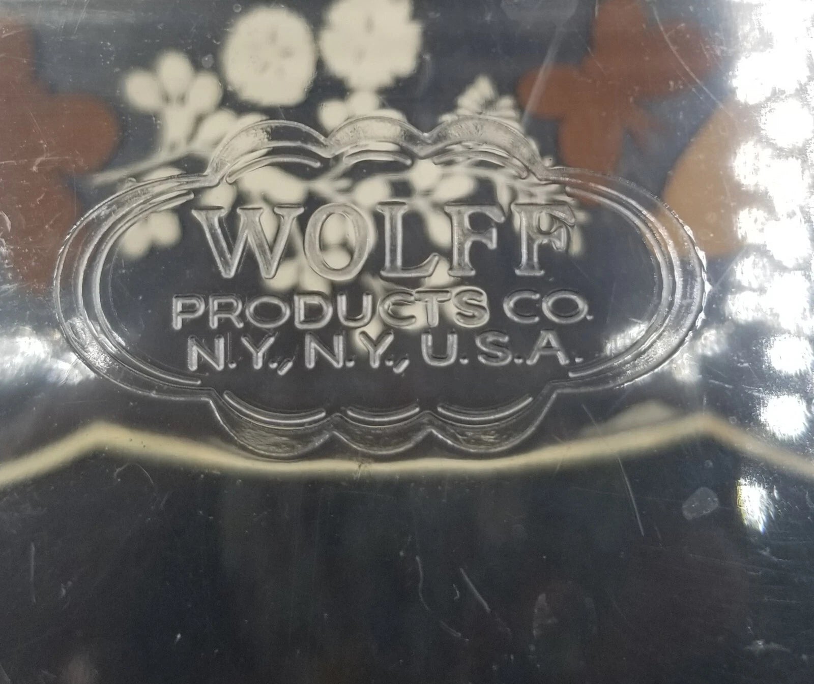 Vintage MCM WOLFF Butterfly Acrylic Tissue Box Scalloped Edge Kleenex | eBay