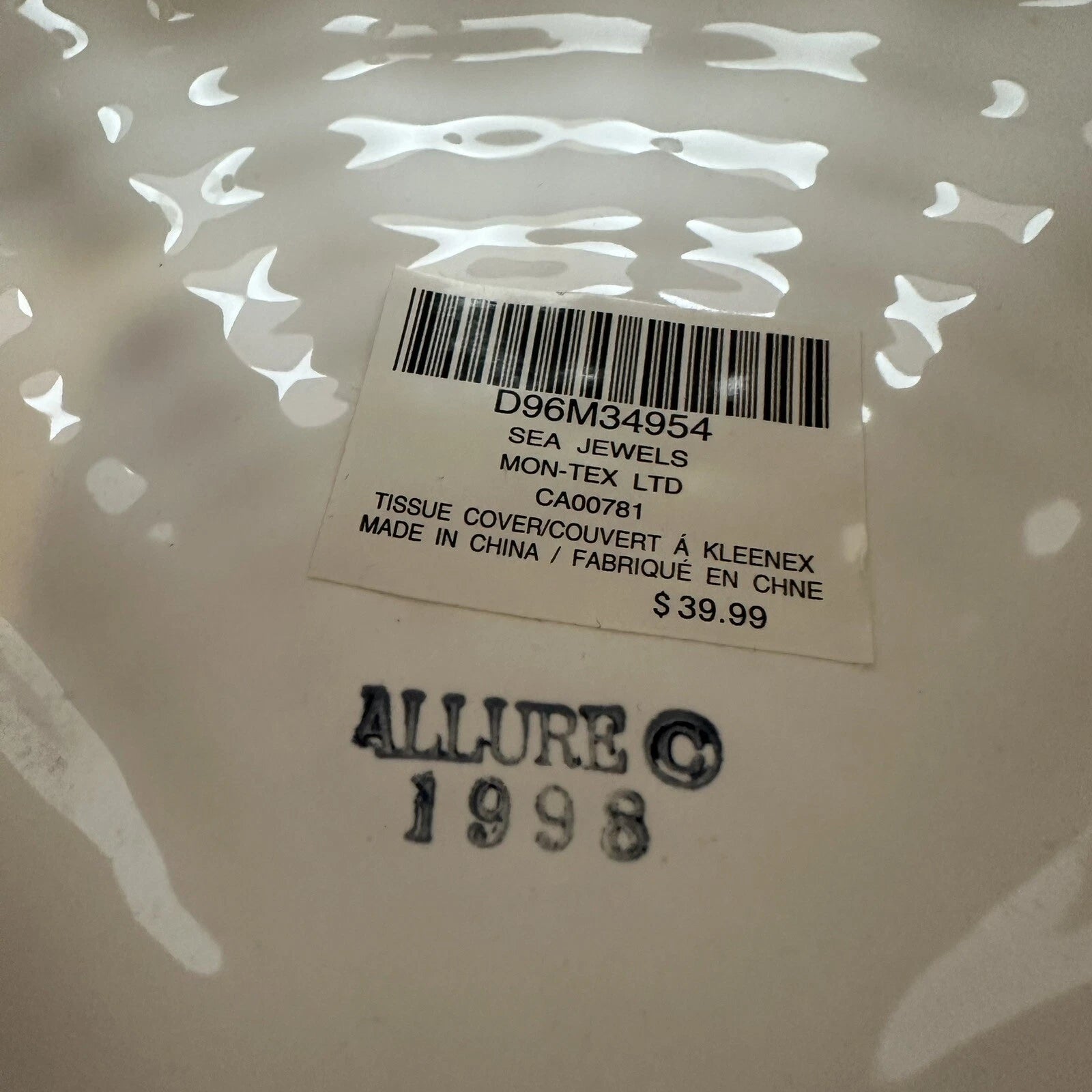 Vintage Allure Sea Jewels Tissue Cover | eBay