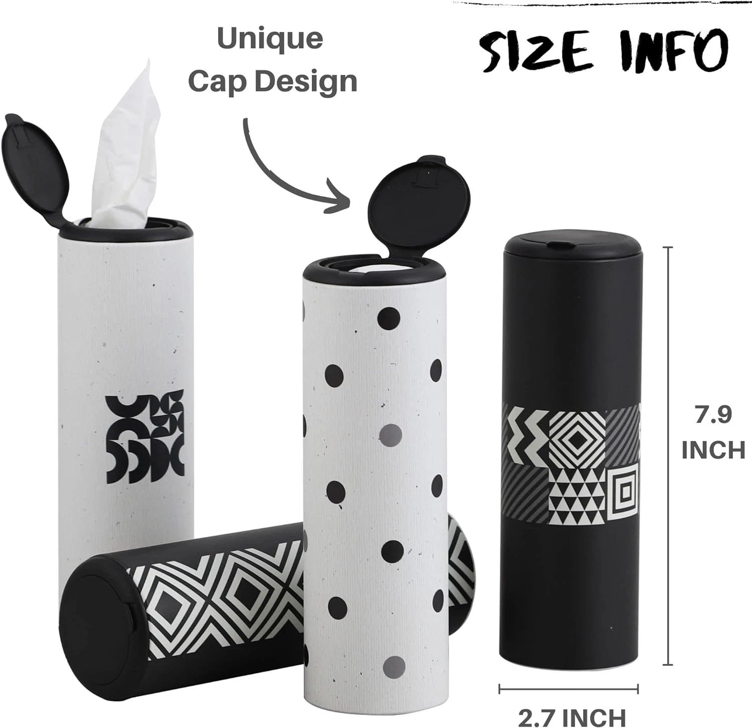 Car Tissue Holder with Facial Tissues Bulk - 4 PK Car Tissues Cylinder | eBay