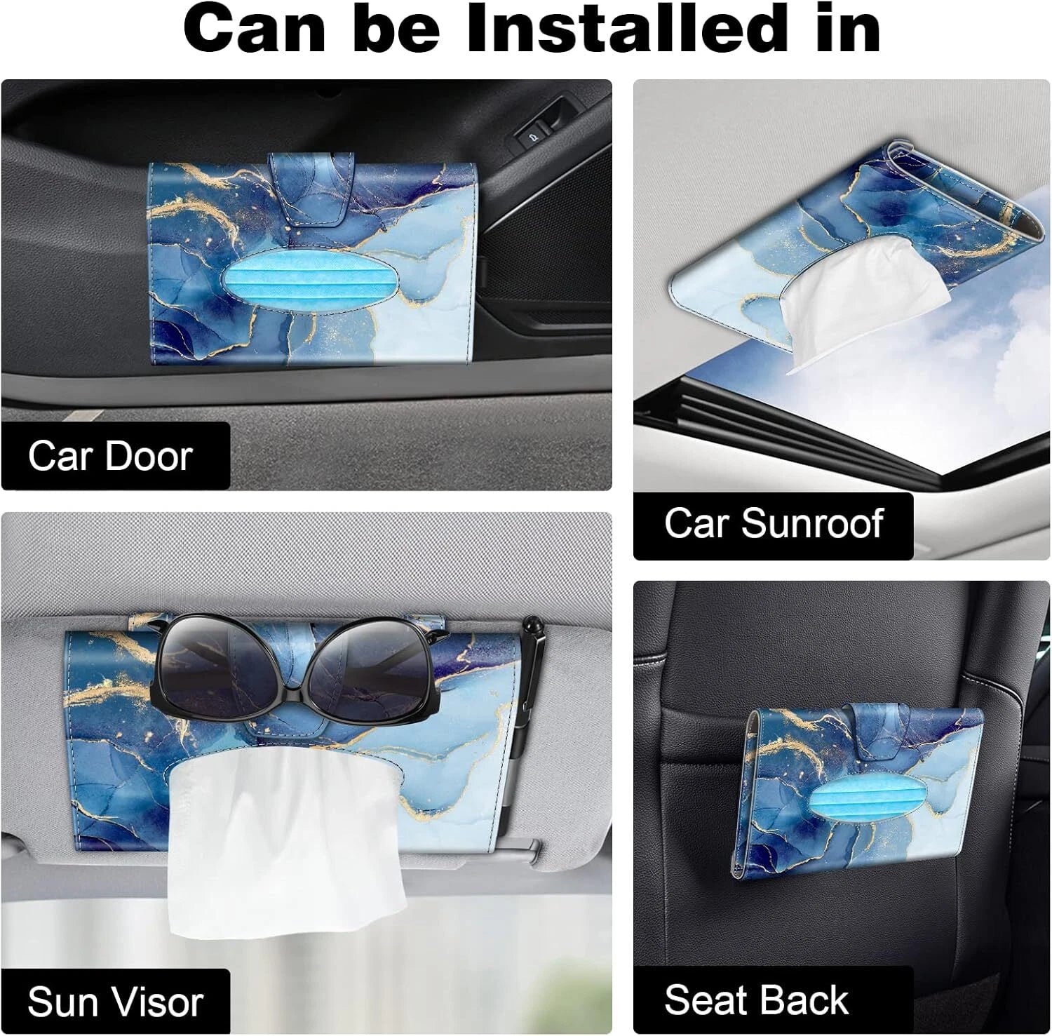 Car Visor Tissue Holder Sun Visor Napkin Holder Mask Holder Backseat Tissue Box | eBay