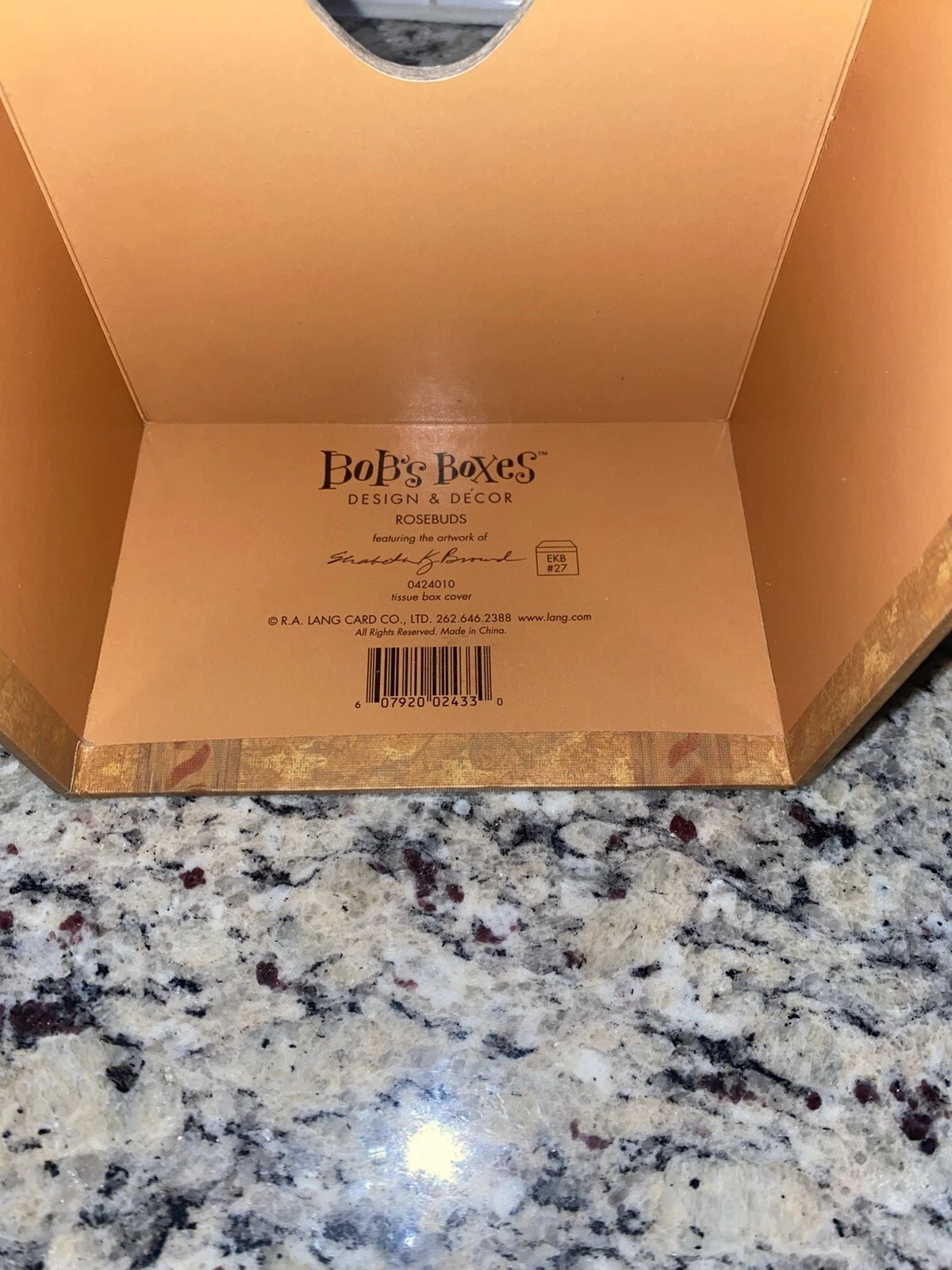 Bob's Boxes “Rosebuds” Tissue Box Cover Holder Susan A Winget Primitive | eBay