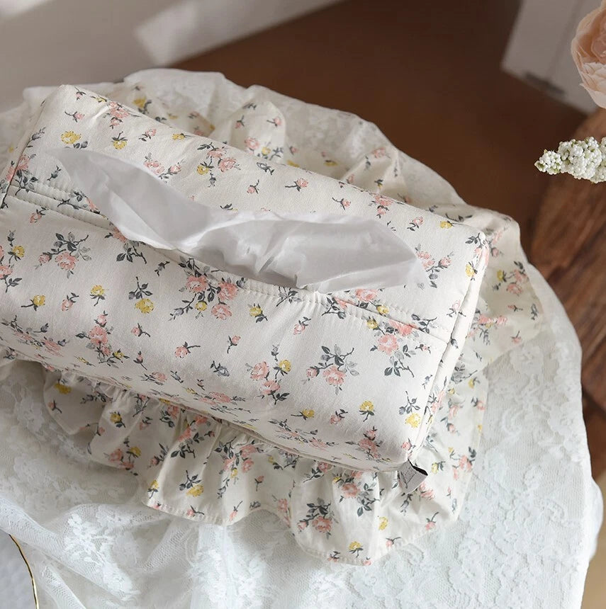 Rose Floral Cotton Tissue Box Cover Home Decoration Refill Holder, Made in Korea | eBay