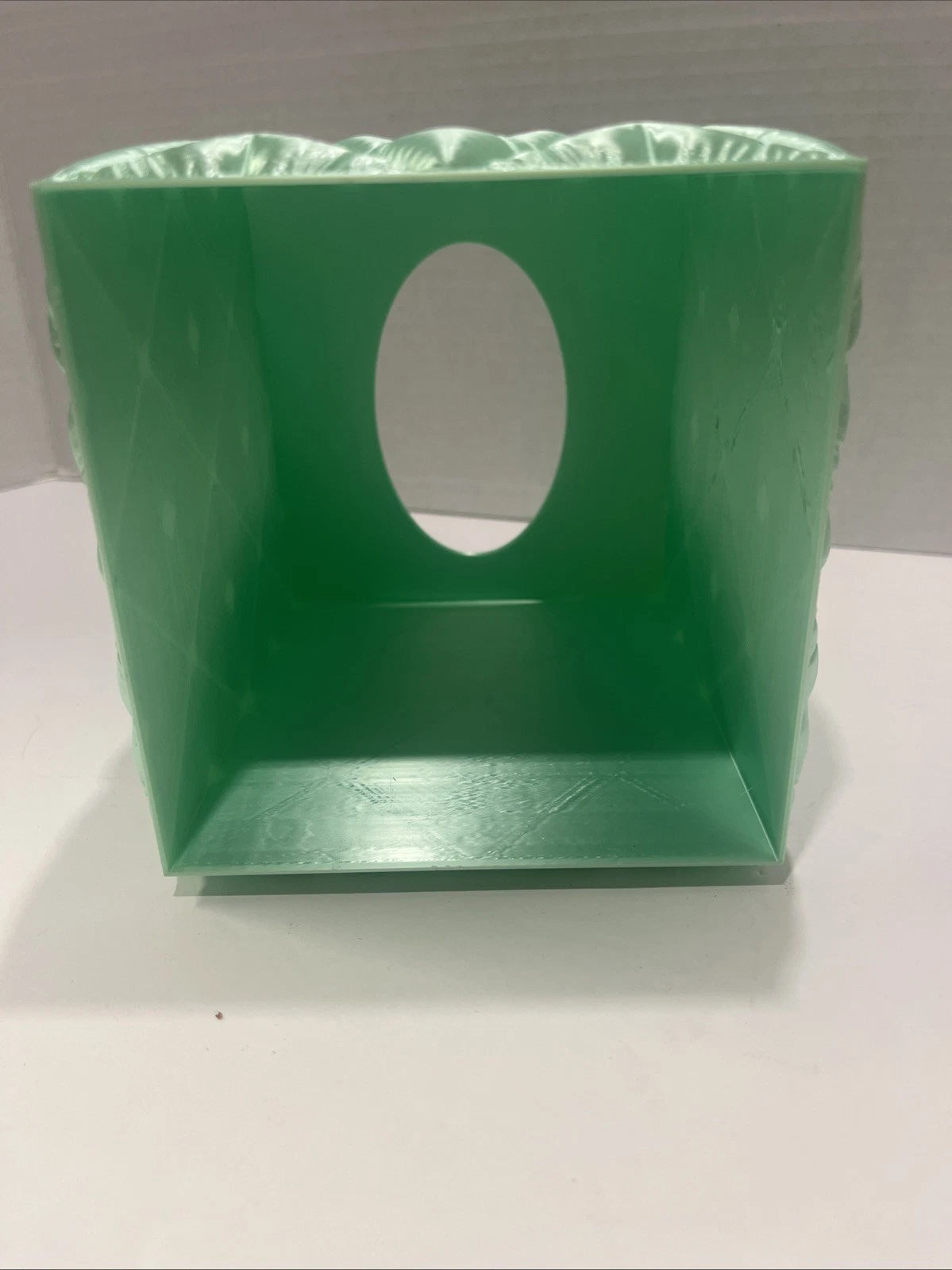 Tissue Box cover Holder Case Square Hard - Silk Green Color Shiny | eBay