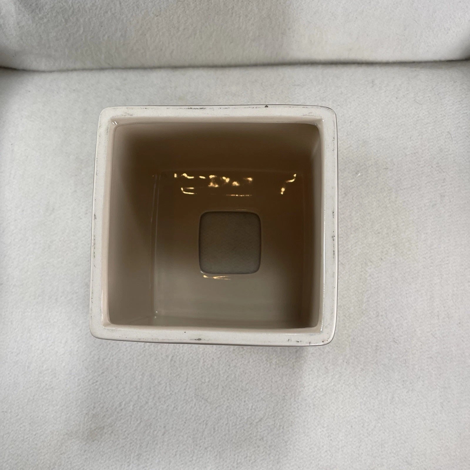 Decorative Ceramic Tissue Box Cover Tan Beige & Gold Pattern | eBay