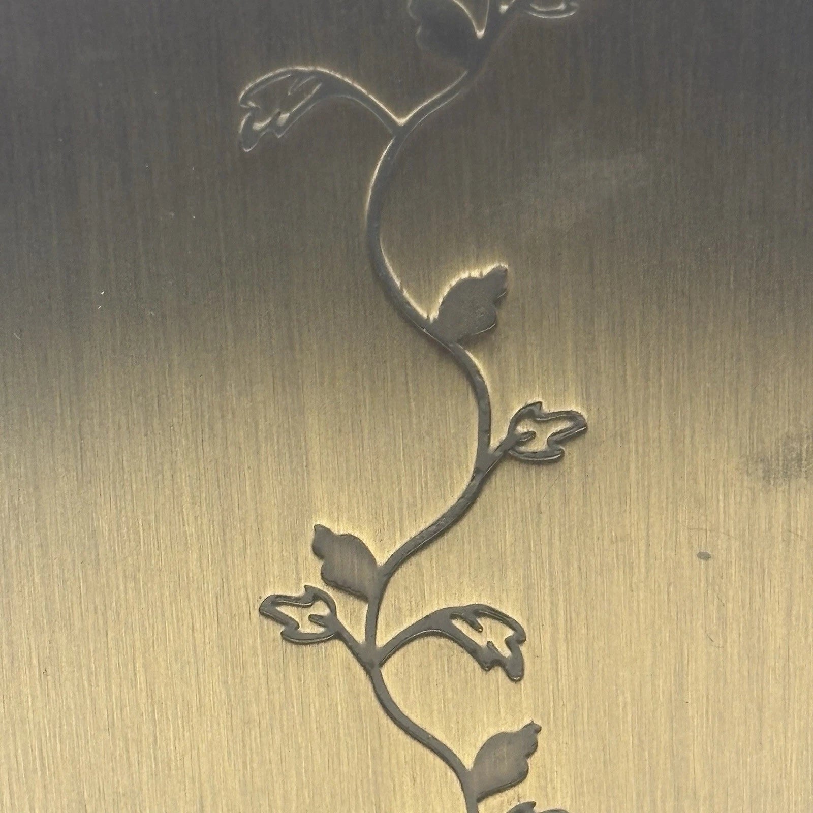 Bronze Finish Tissue Box Cover Vintage Modern by Thomas O'Brien. Embossed vines | eBay