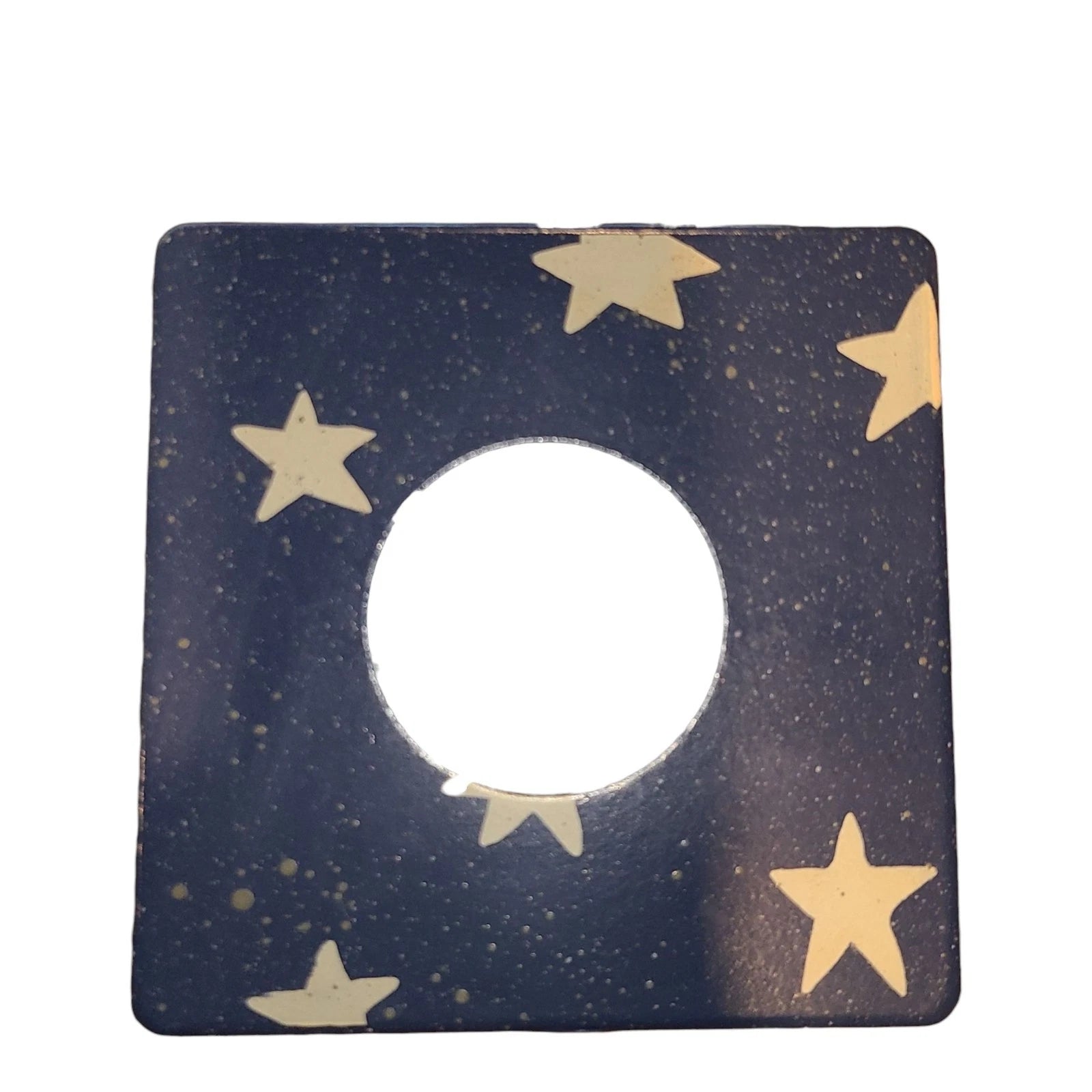 Patriotic Wood Tissue Box Cover American Flag Red White Blue Art Beth Yarbrough | eBay