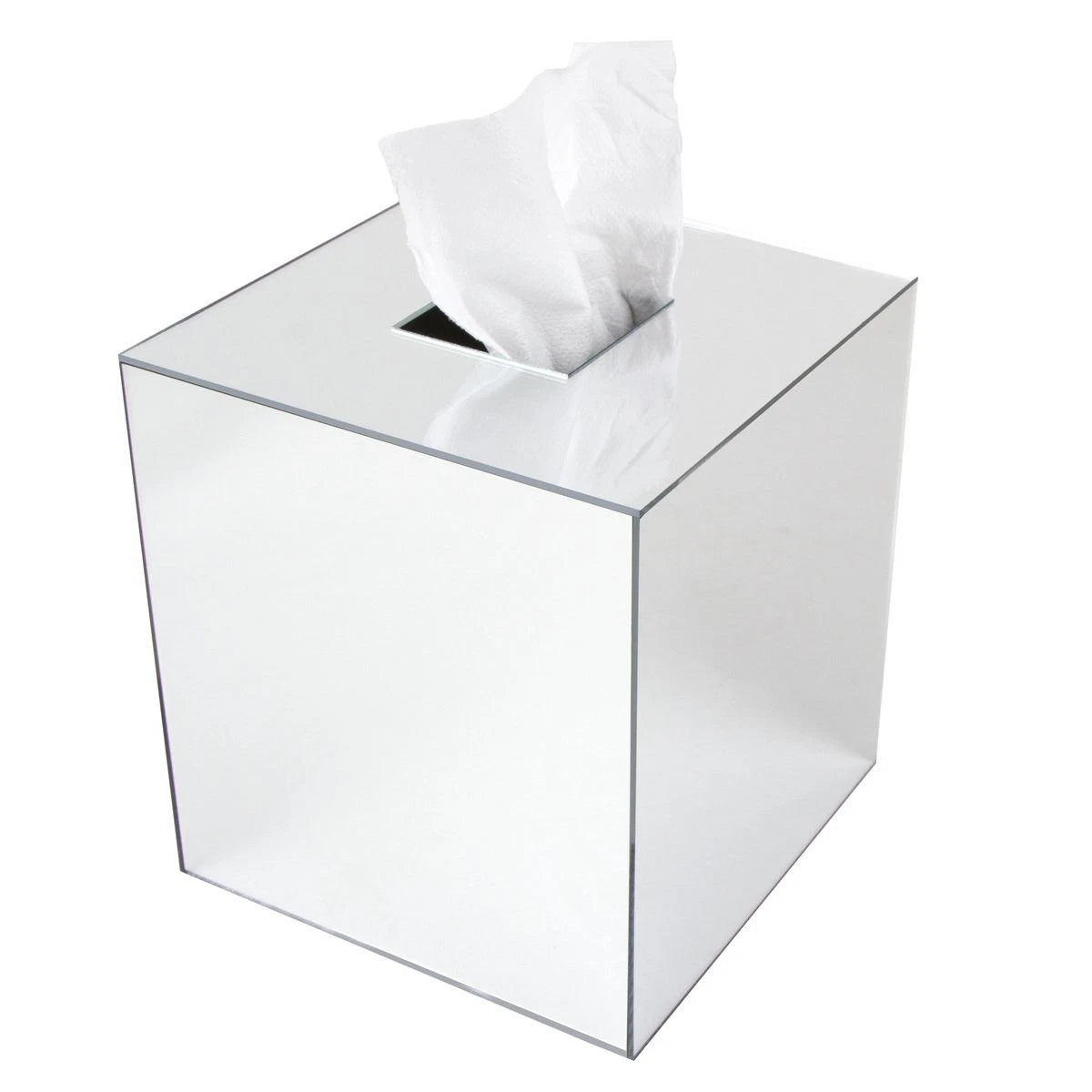 JackCubeDesign Overall Acrylic Mirror Square Tissue Box Cover Holder Napkin | eBay