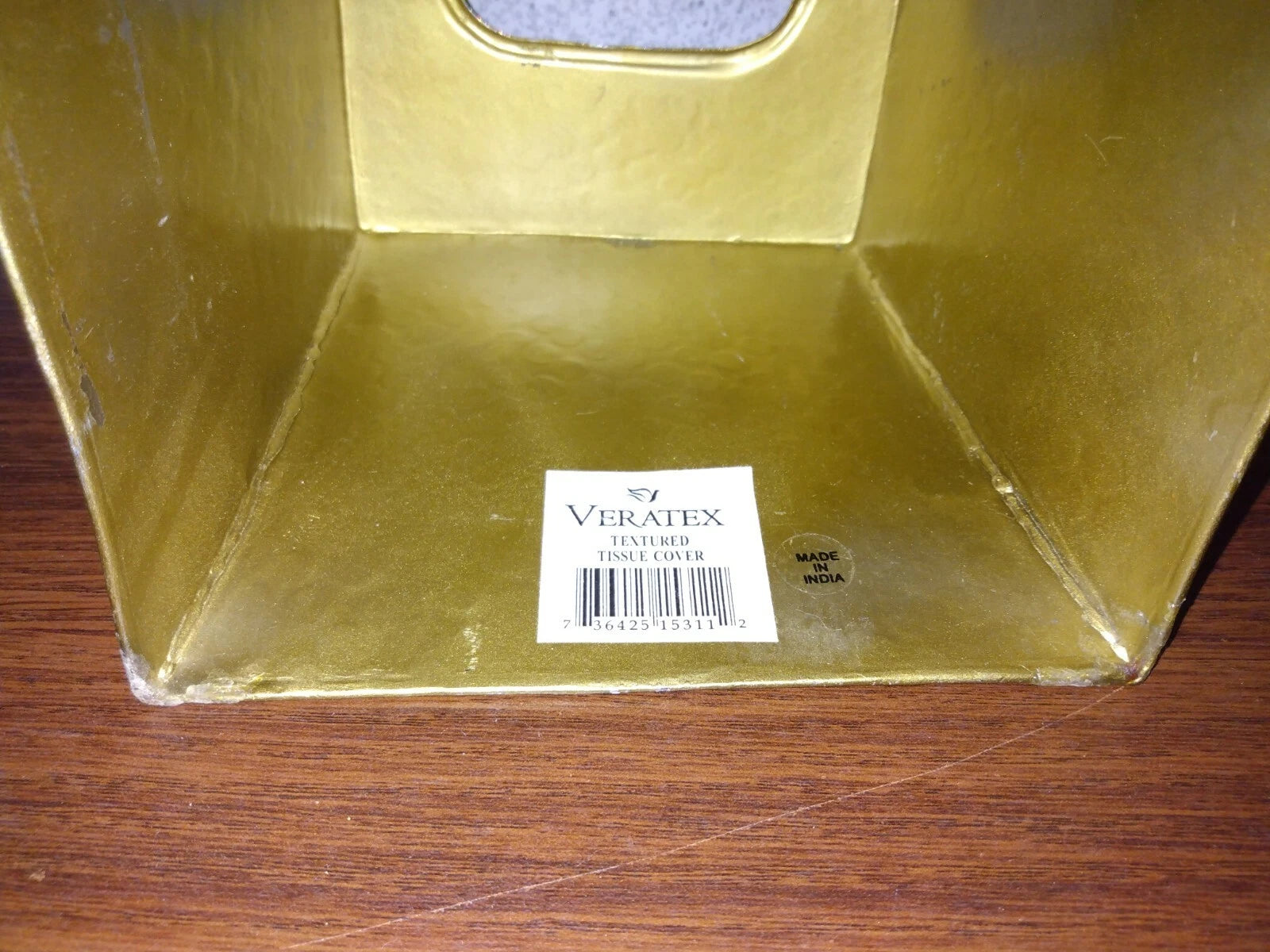 Veratex Shabby Metal Brass Silver Color Hand Hammered Tissue Box Cover India | eBay