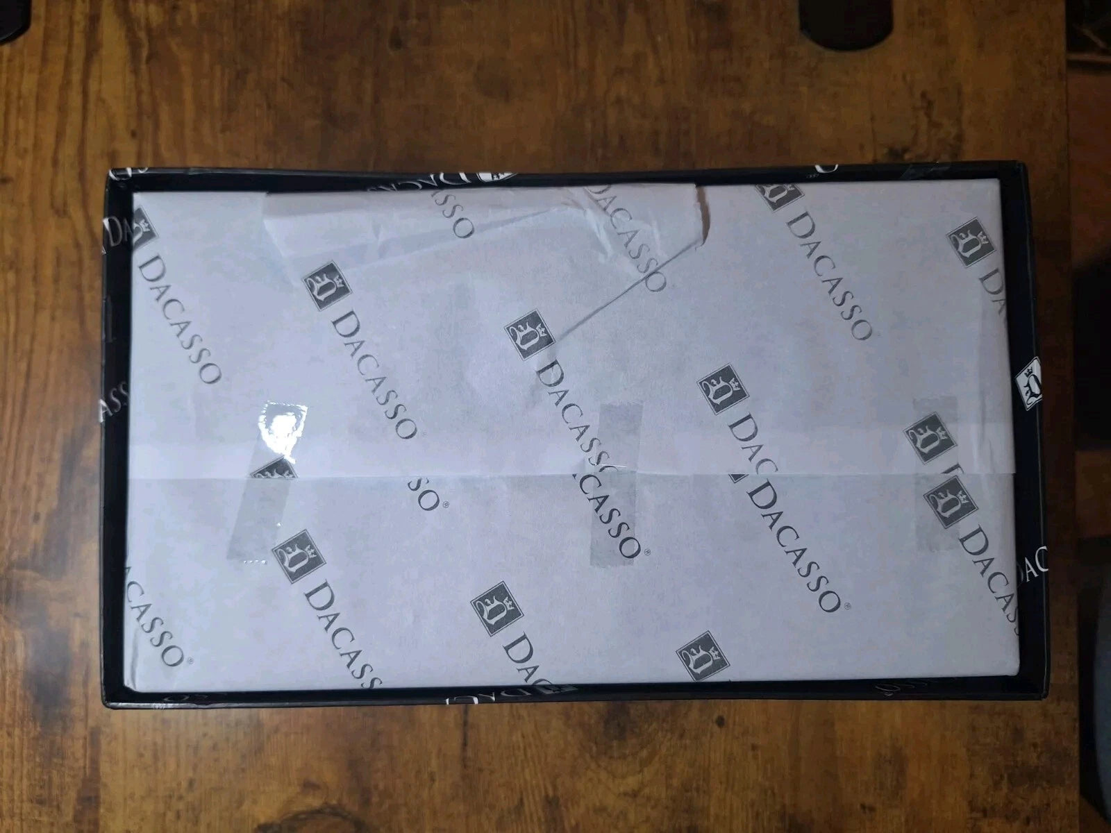 Dacasso Faux Leather Tissue Box Cover (Black) | eBay