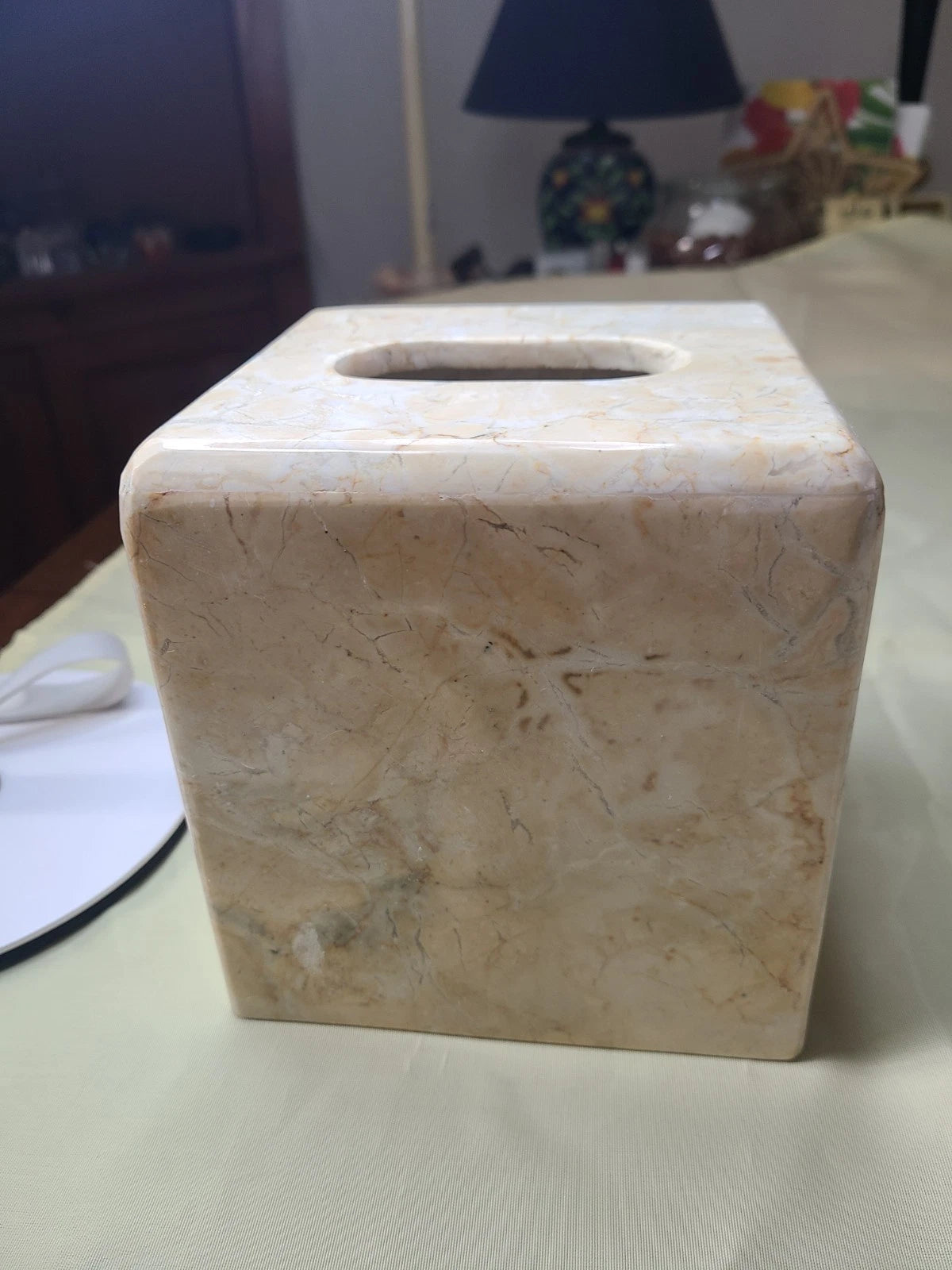 Square Natural Stone Marble/travertine Tissue Box Holder/cover | eBay