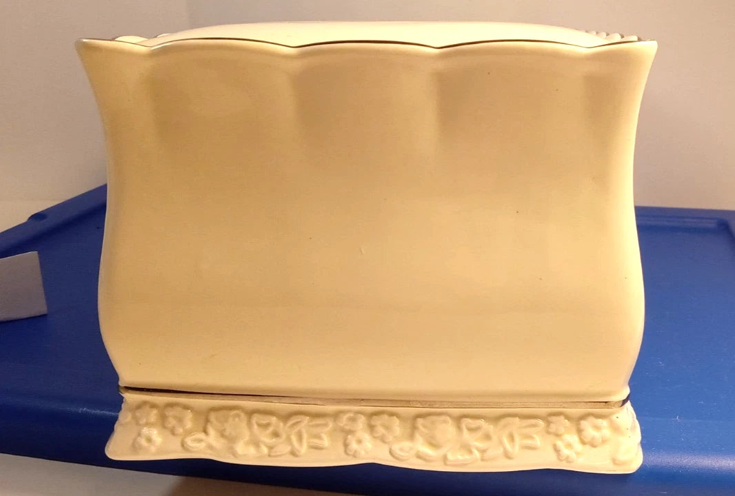 Vtg Antionette Ceramic Tissue Box Cover 10 1/2 X 4 1/2 X 5 1/2 | eBay