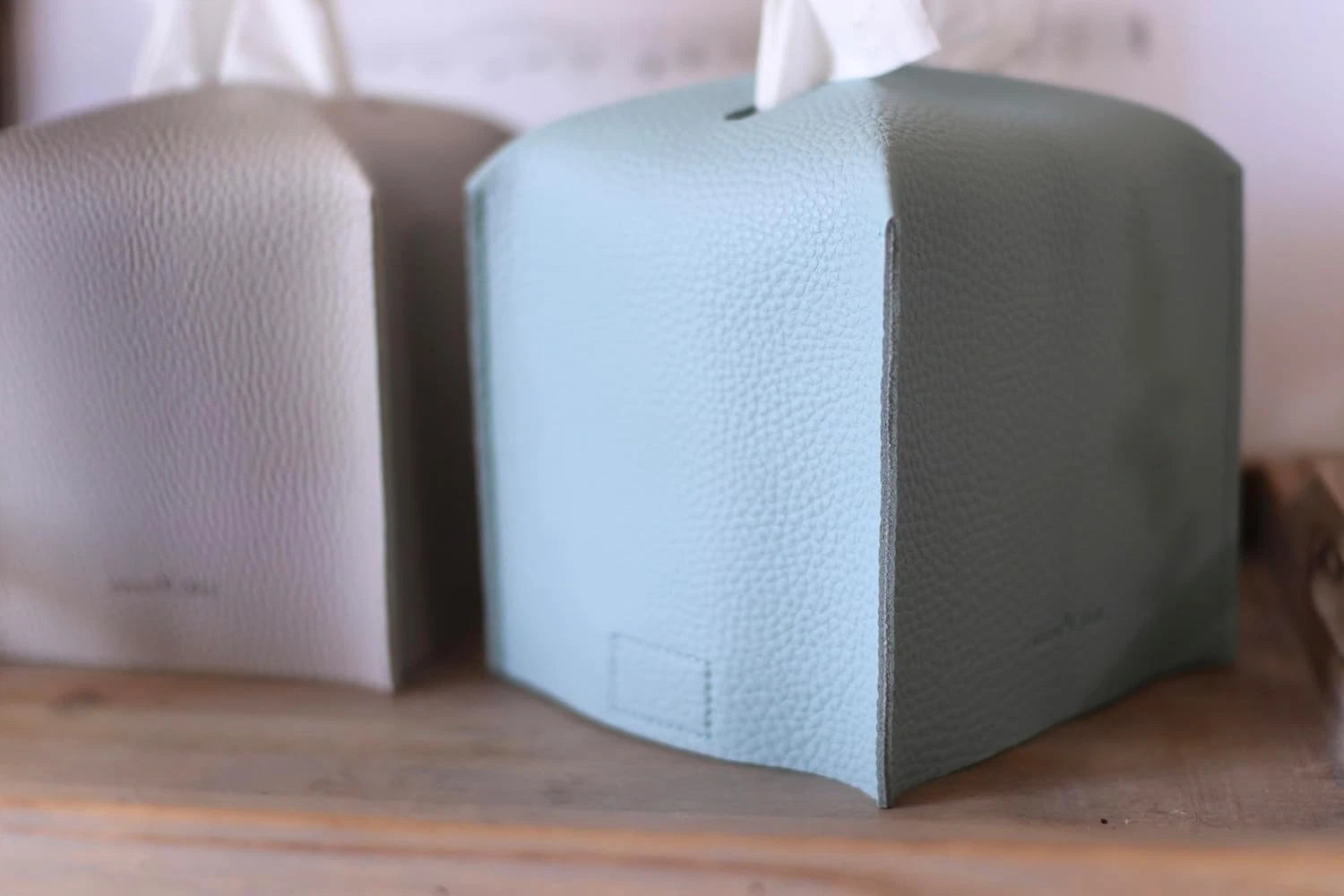 Tissue Box Cover Holder, Square with Bottom Belt by Carrot'S Den - PU Leather | eBay