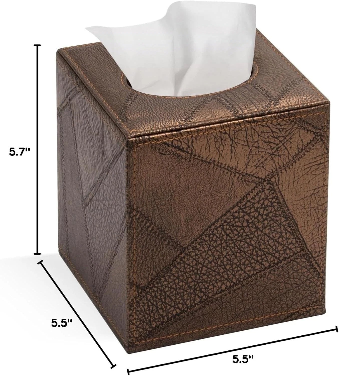 Tissue Box Cover Square Tissue Box Holder for Bathroom () Retro Brown | eBay