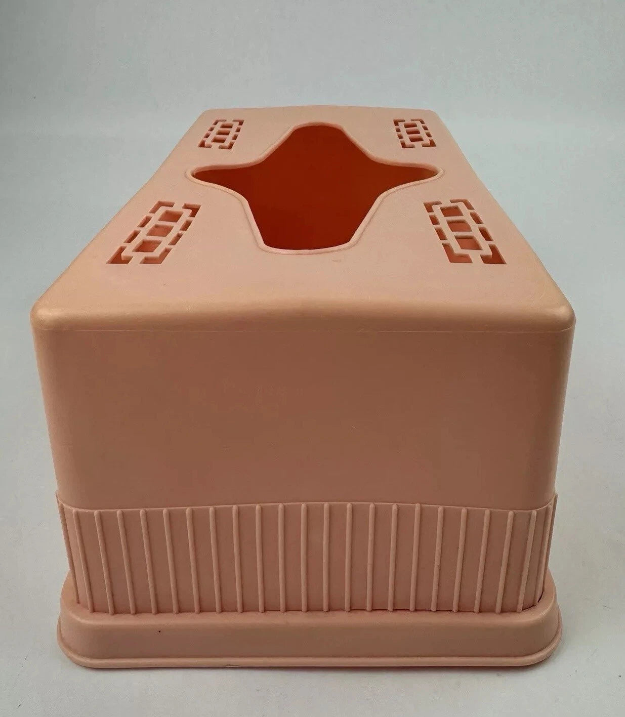Pink Plastic Tissue Box Retro 2 Piece Cutouts Vintage | eBay