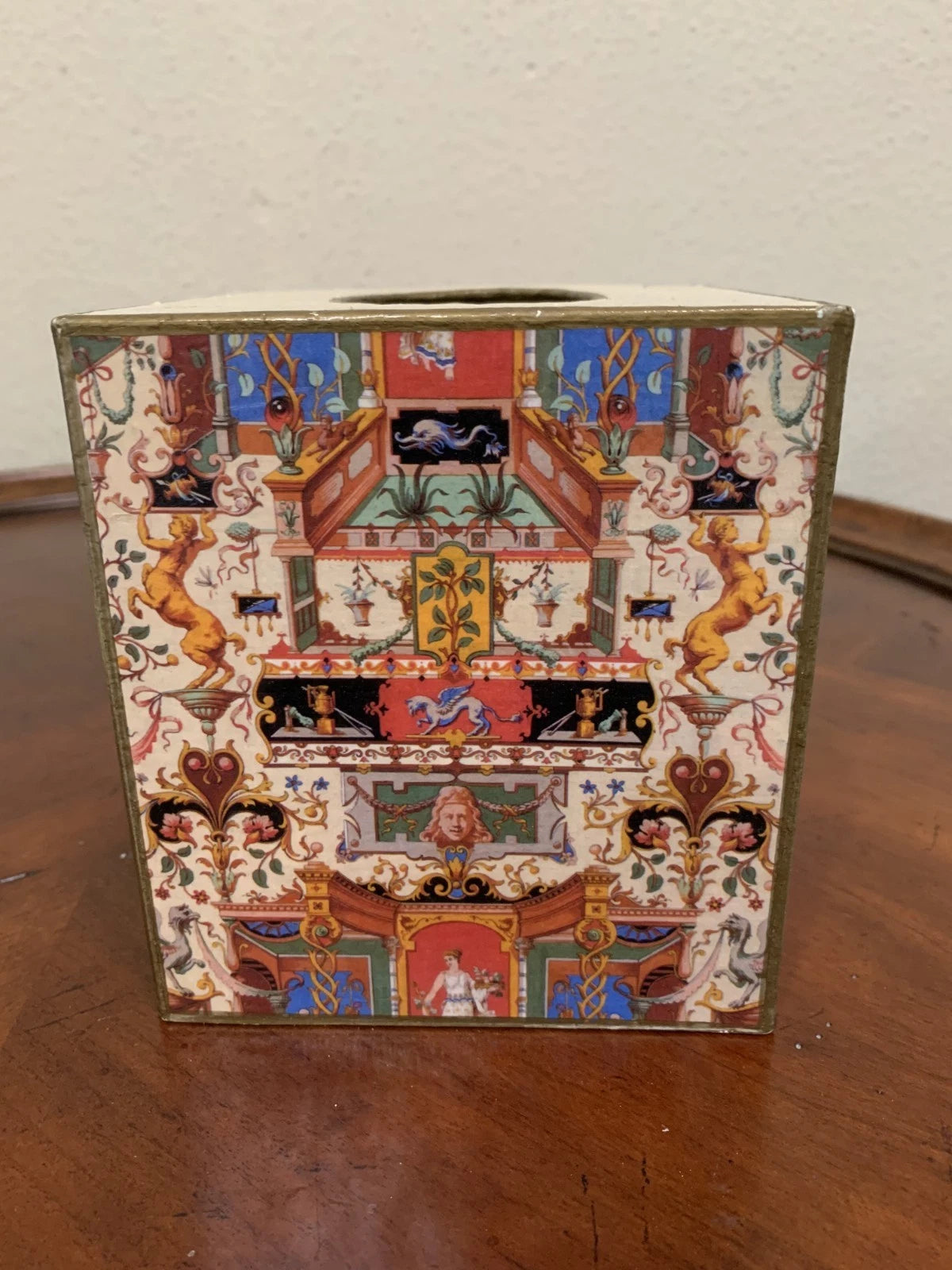 Marye- Kelley Neoclassical Decoupage Square Tissue Box Cover | eBay