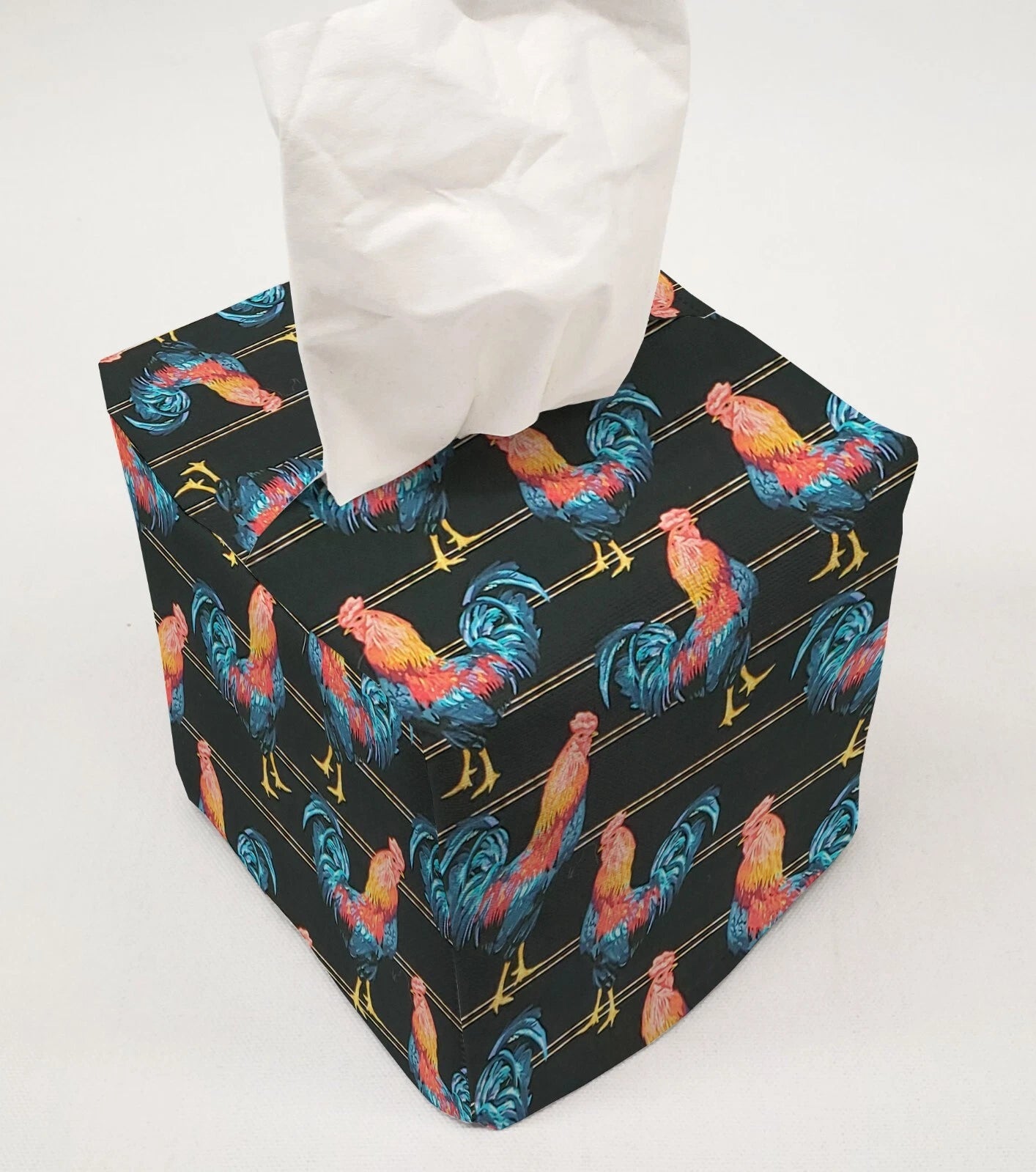 Roosters Tissue Box Cover (2 Colors Available) | eBay