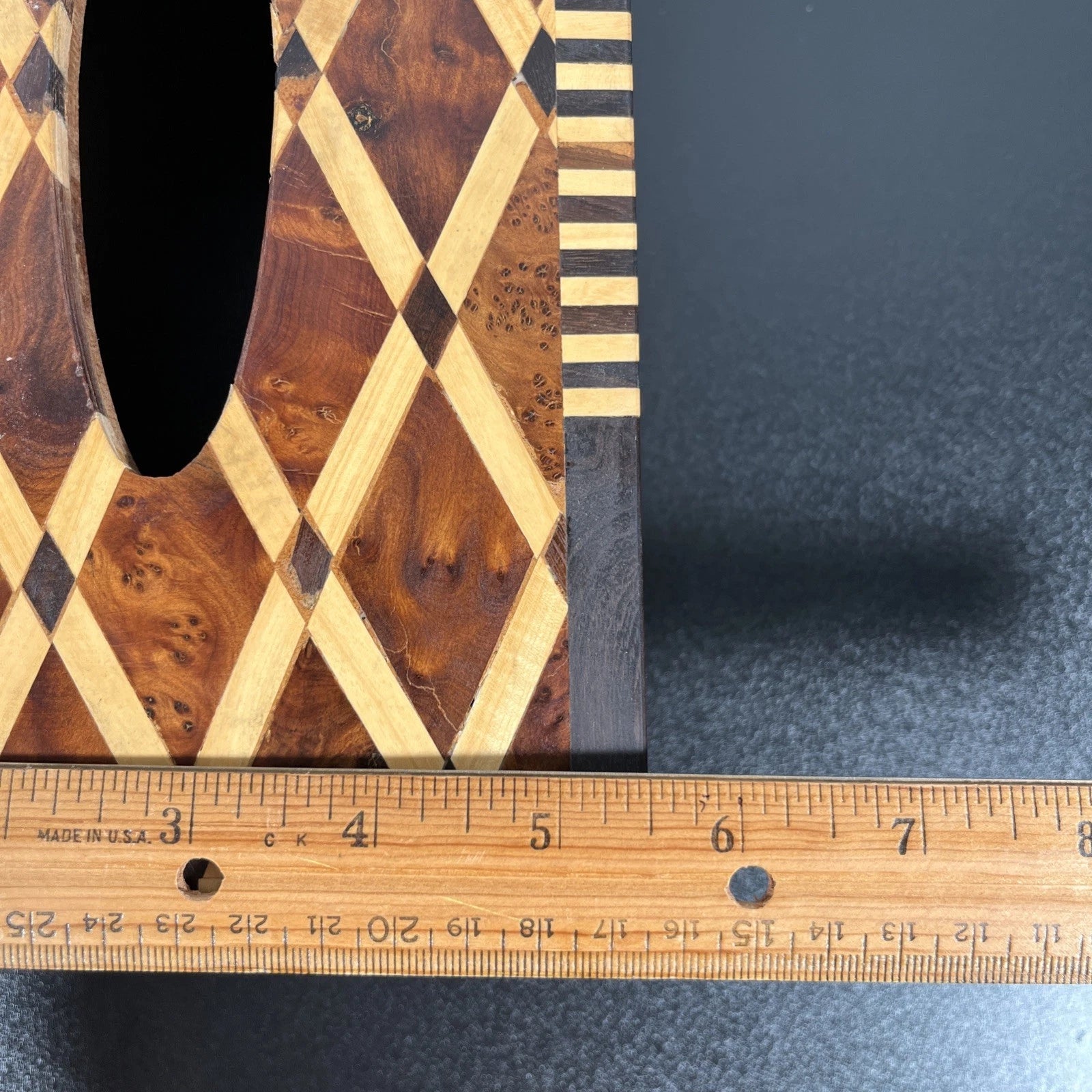 EBONY AND LEMON WOOD LATTICE TISSUE BOX COVER | eBay