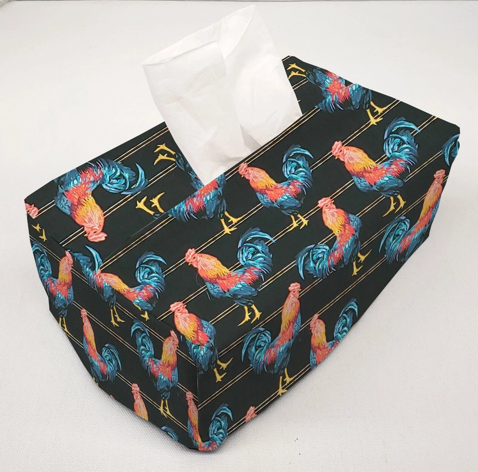 Roosters Tissue Box Cover (2 Colors Available) | eBay