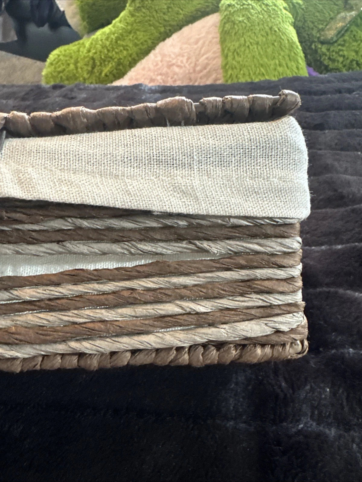 Rectangular Woven Tissue Box Cover, Decorative Seagrass Wicker Tissue Box Holder | eBay