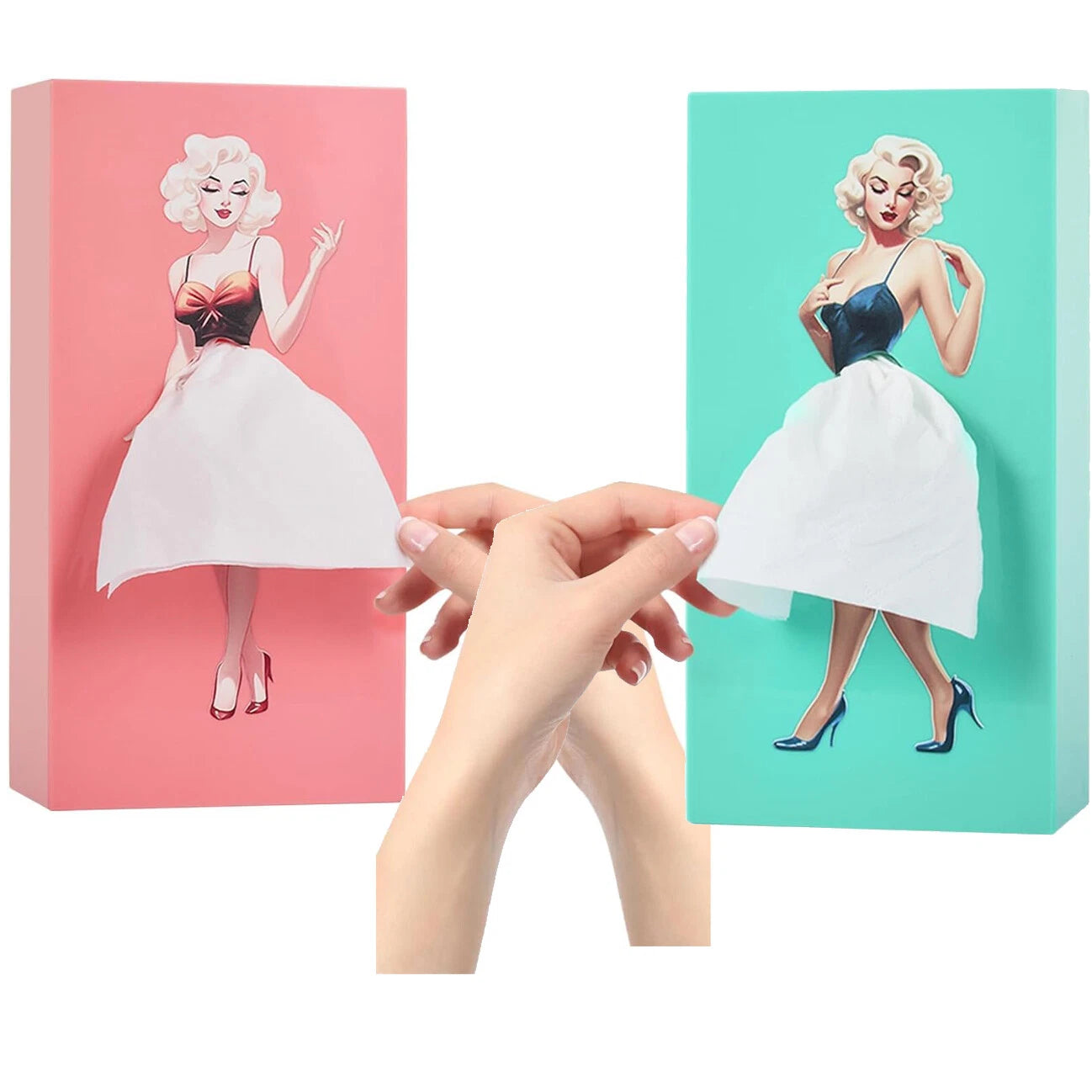 Funny Skirt Tissue Box Cover - Vintage Classy Cute Lady Skirt Box Holder | eBay