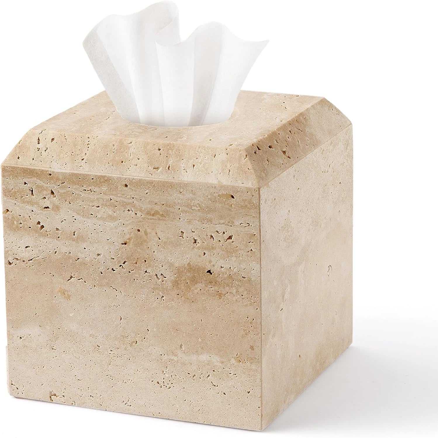 Tissue Box Cover Italy Natural Marble Heavy Duty Square Facial Toilet Paper Hold | eBay